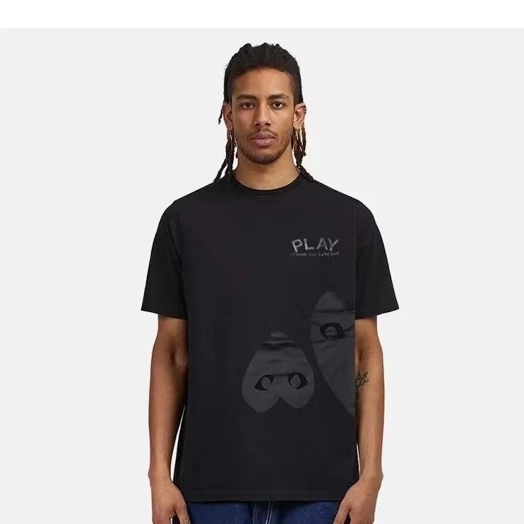 1:1 Black with heart printing tshirt