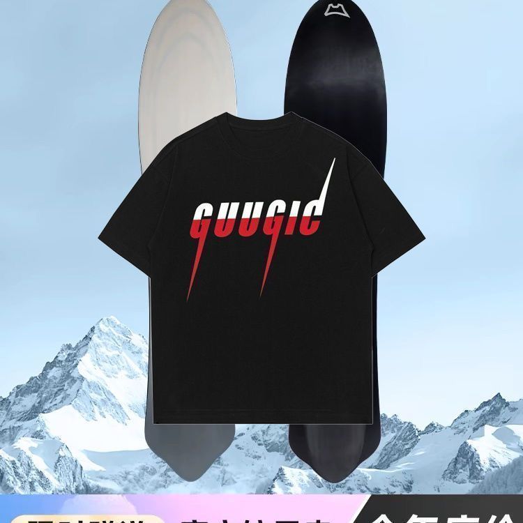 New style classic simple letter print tshirt