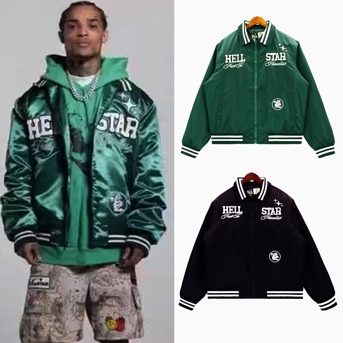 1：1 Path to paradise embroidery autumn cotton jacket