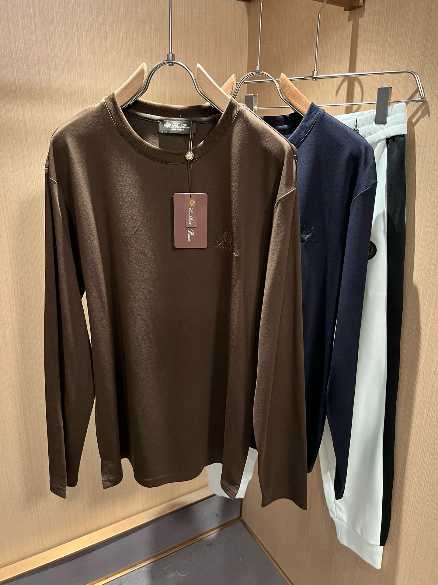 1:1 top quality 2024 new arrival logo embroidery long sleeve