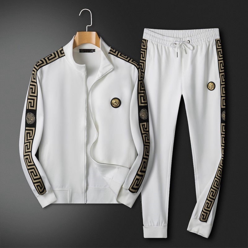 1:1 version top quality black and white color tracksuit