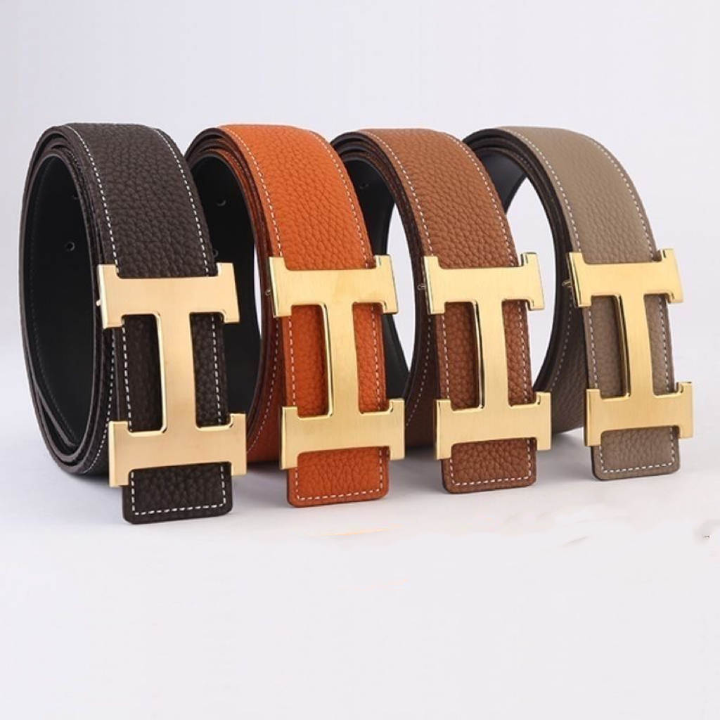 1:1 Love horse leather H buckle cowhide belt