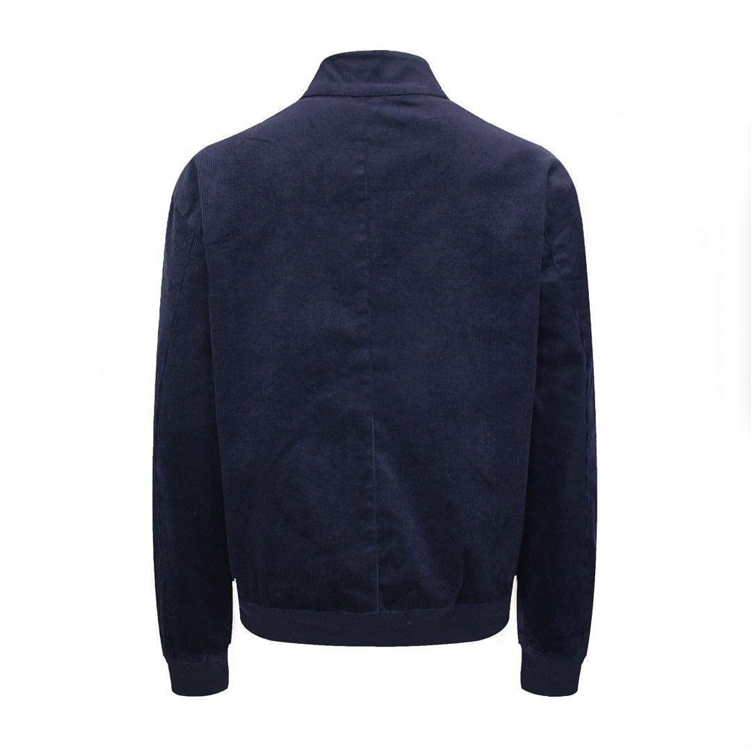 1:1 Dark navy blue corduroy jacket