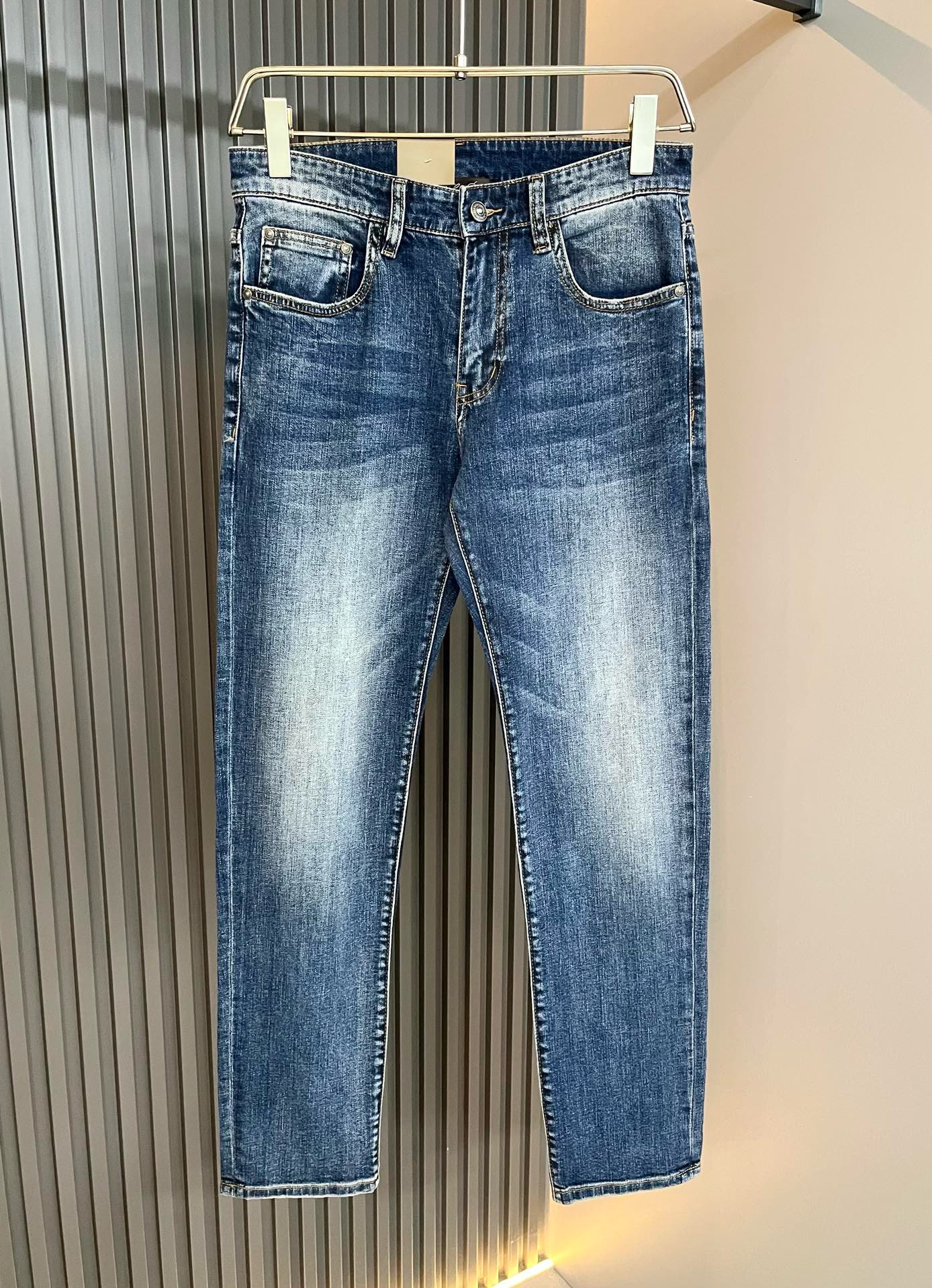 1:1 2024 New pure blood quality cowhide jeans