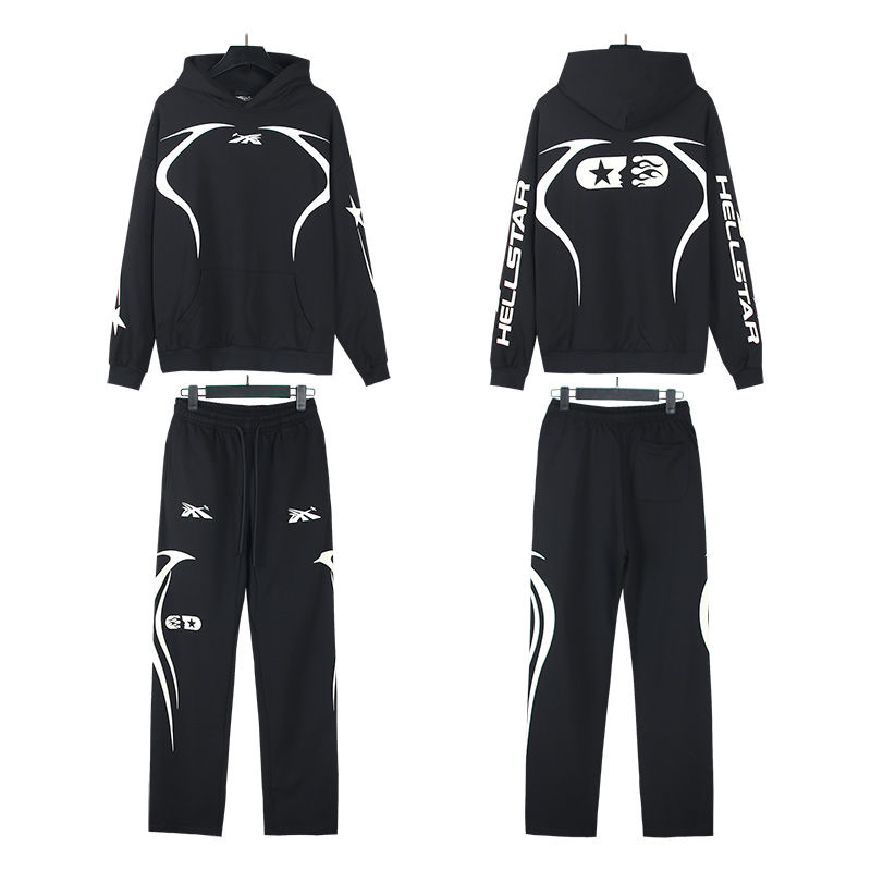 1:1 Version simple logo printed tracksuit