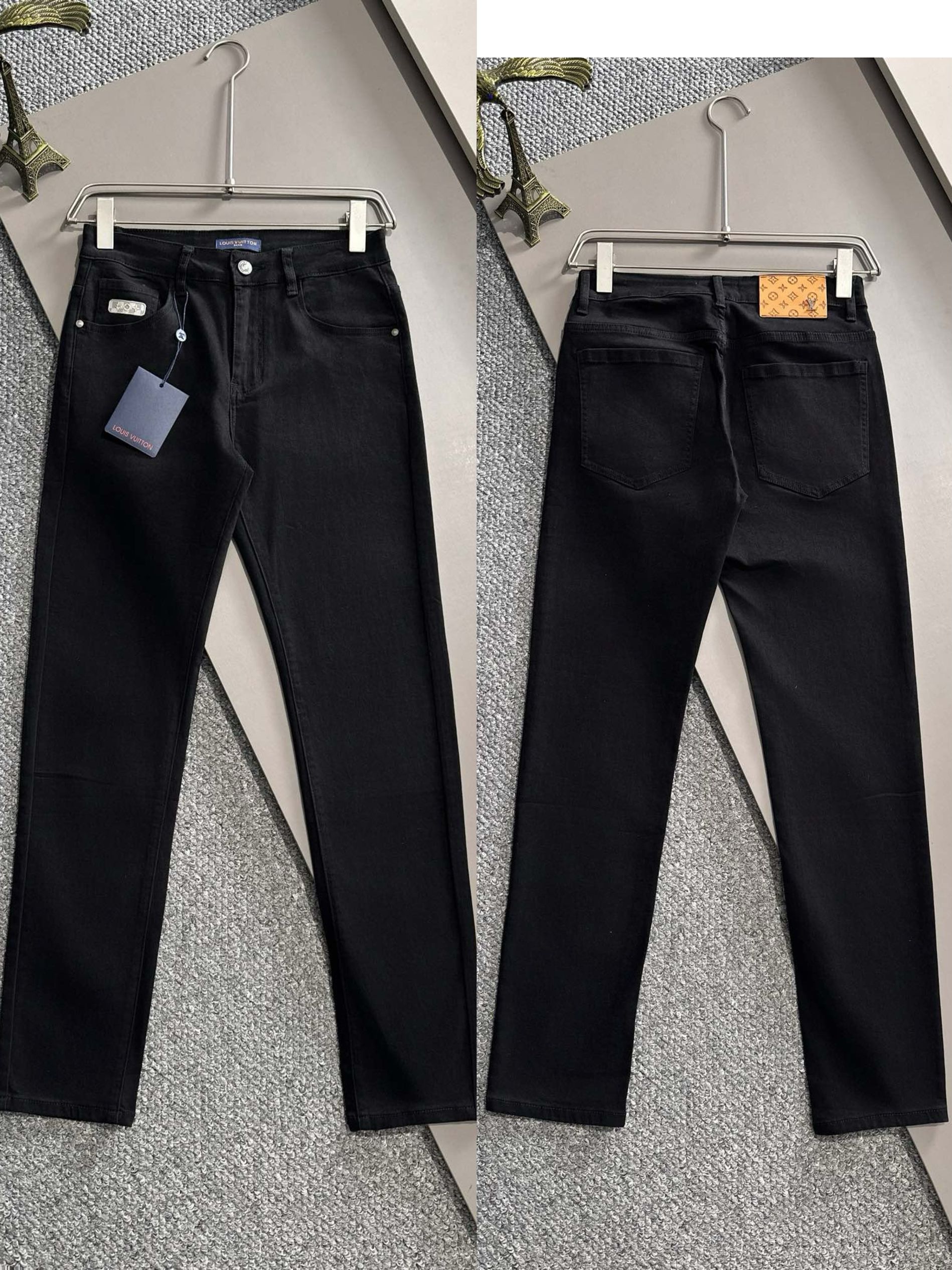 1:1 New 2024 autumn and winter new slim-fit jeans