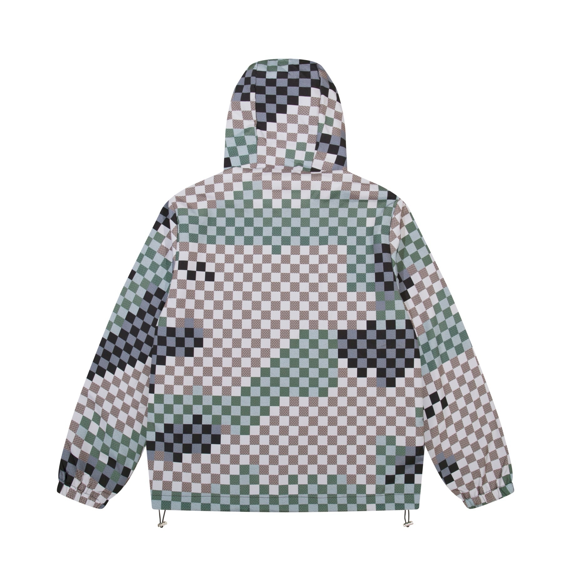1:1 2024 NEW camouflage plaid zipper hooded jacket