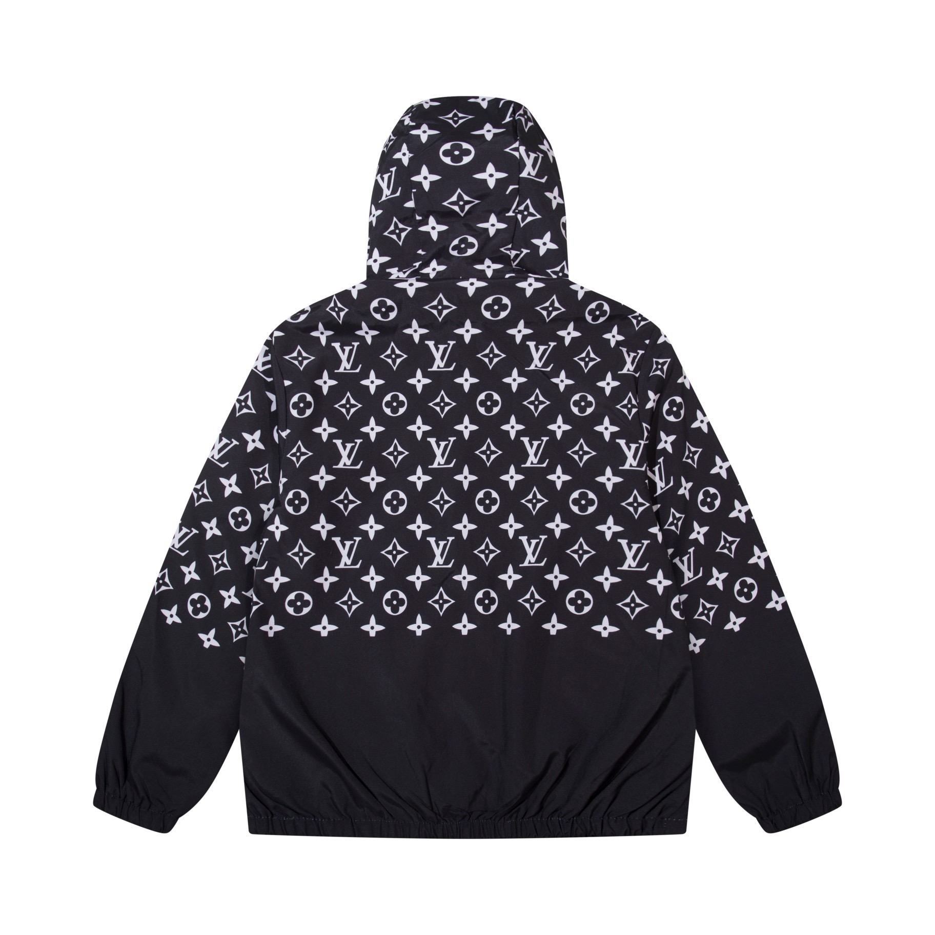 1:1 2024 New black blue with full logo printing hooded jacket