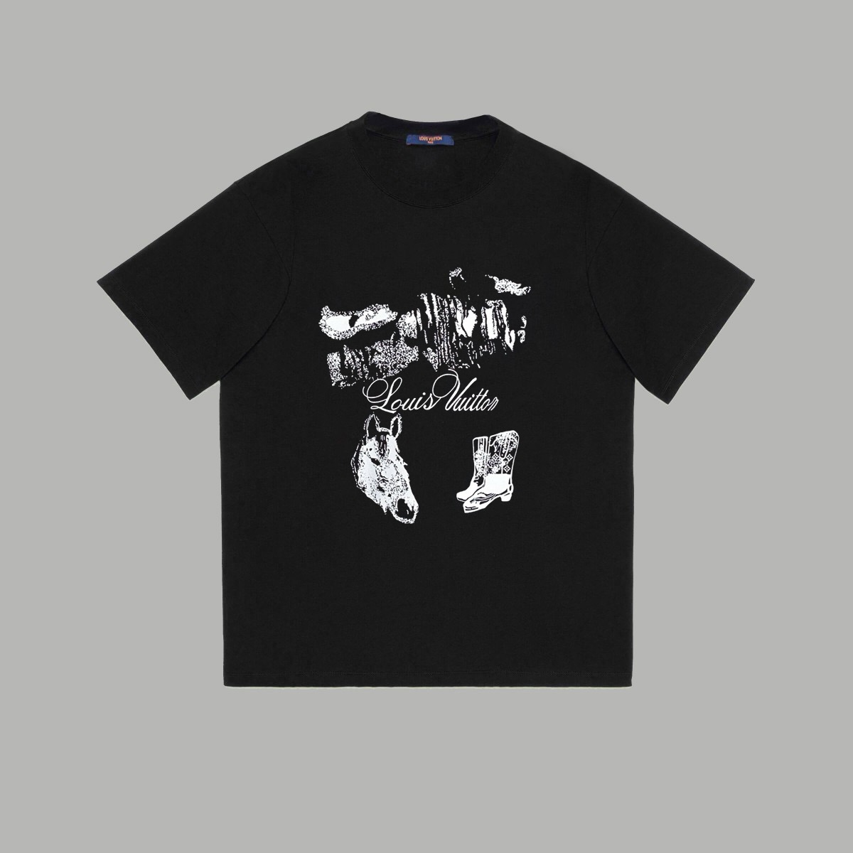 Show limited 2024 pixel graffiti element logo letter print short sleeve T-shirt