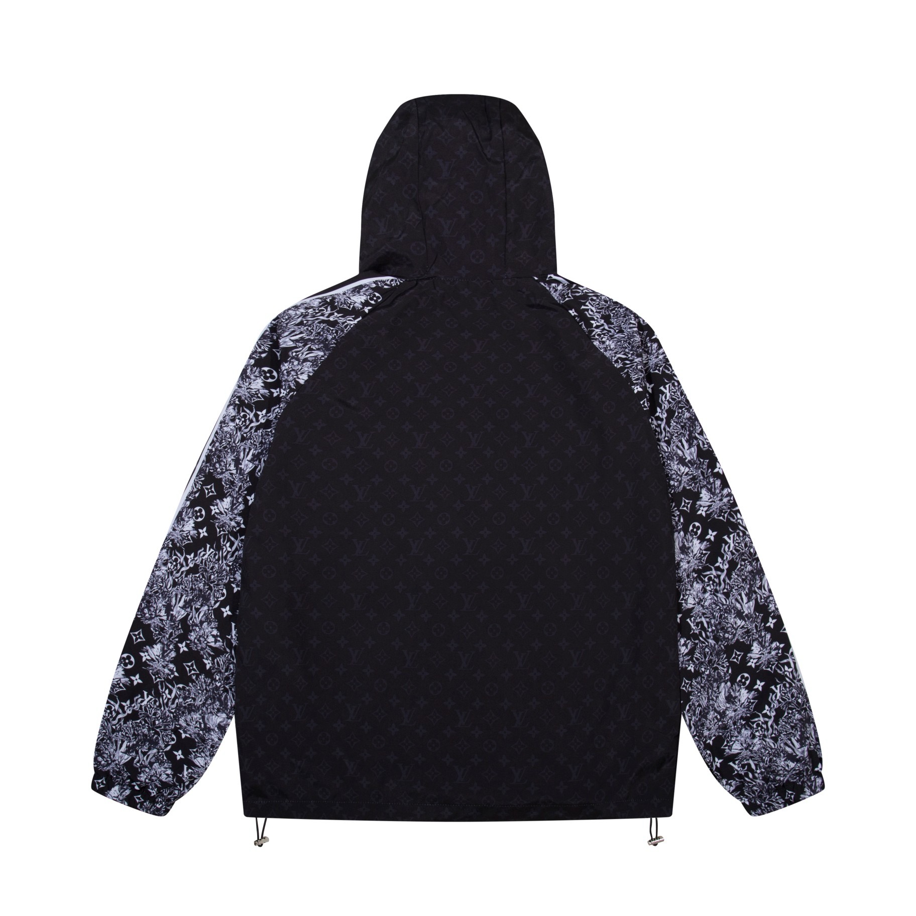 1:1 2024 new style pattern splicing hooded jacket