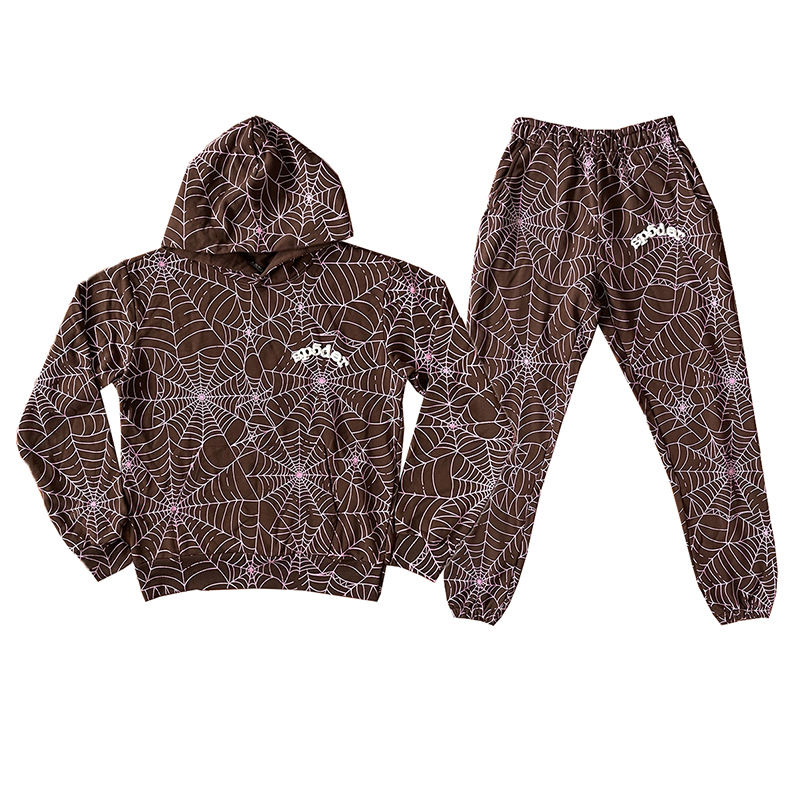 1:1 Top version New brown with white tracksuit