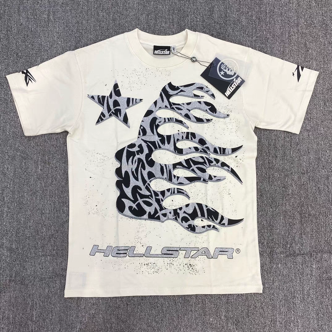 1:1 2024 new white color with black print tshirt