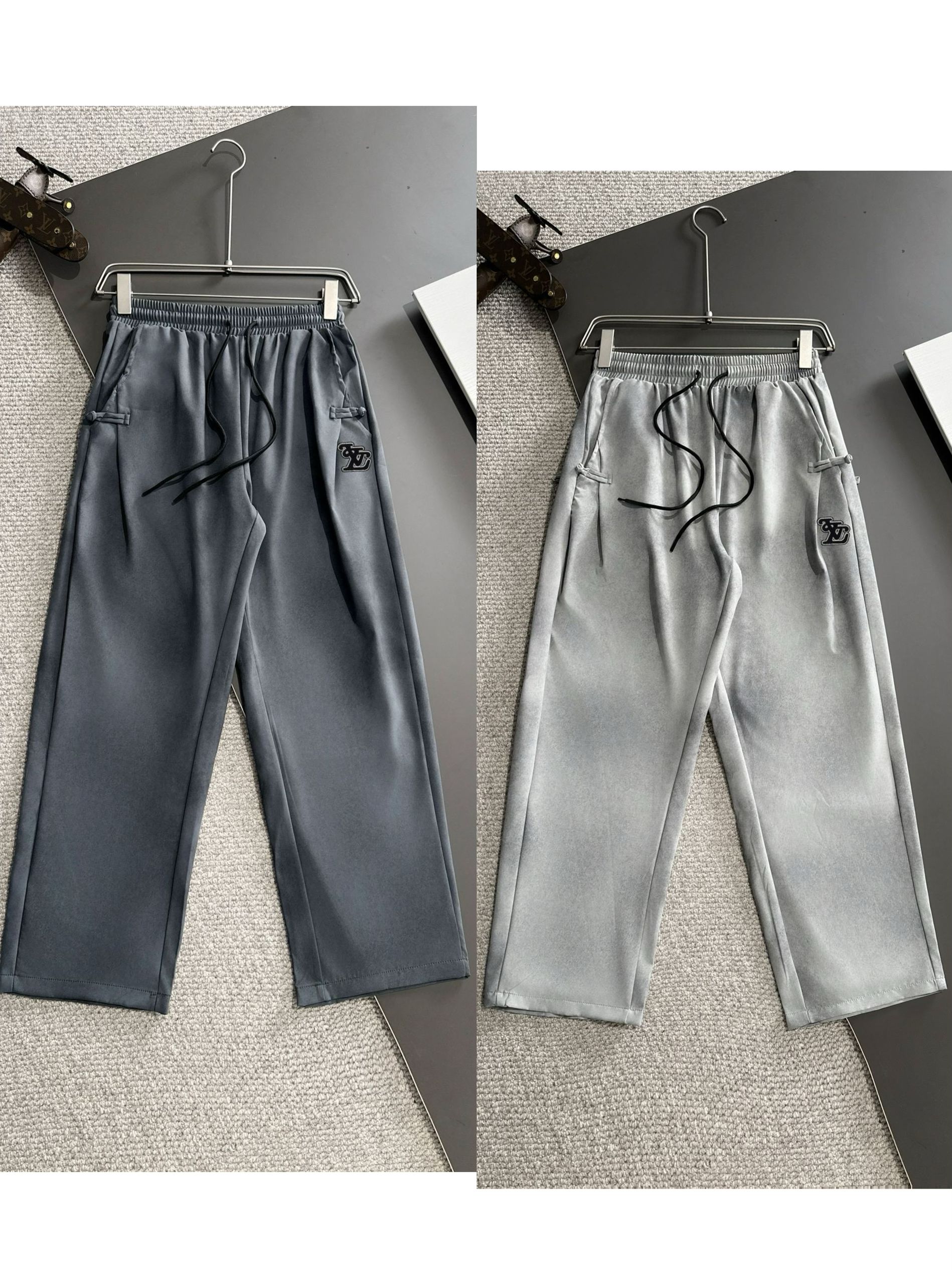 1:1 2024 autumn/winter new elastic casual pants