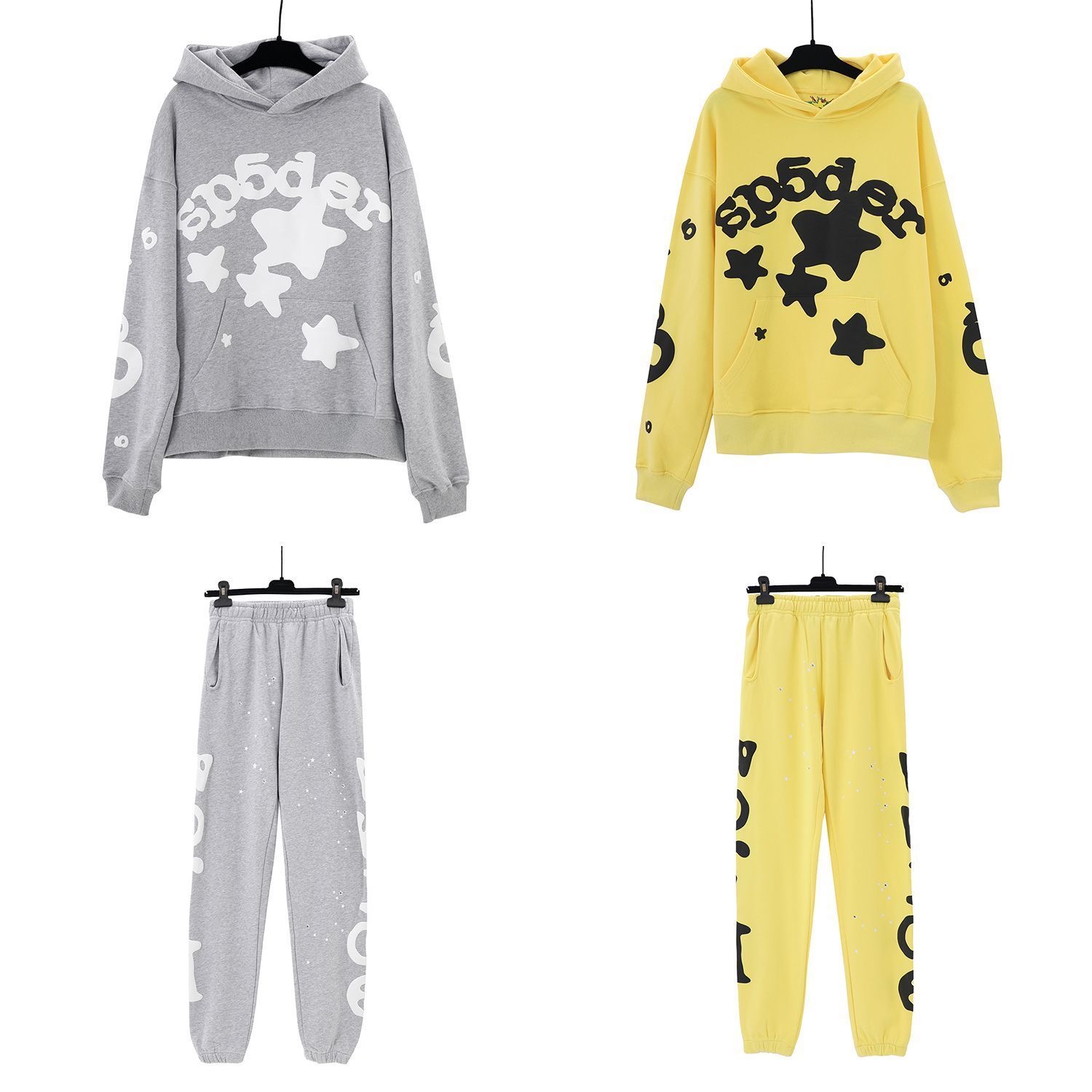 1:1 Top version Simple puff design logo tracksuit