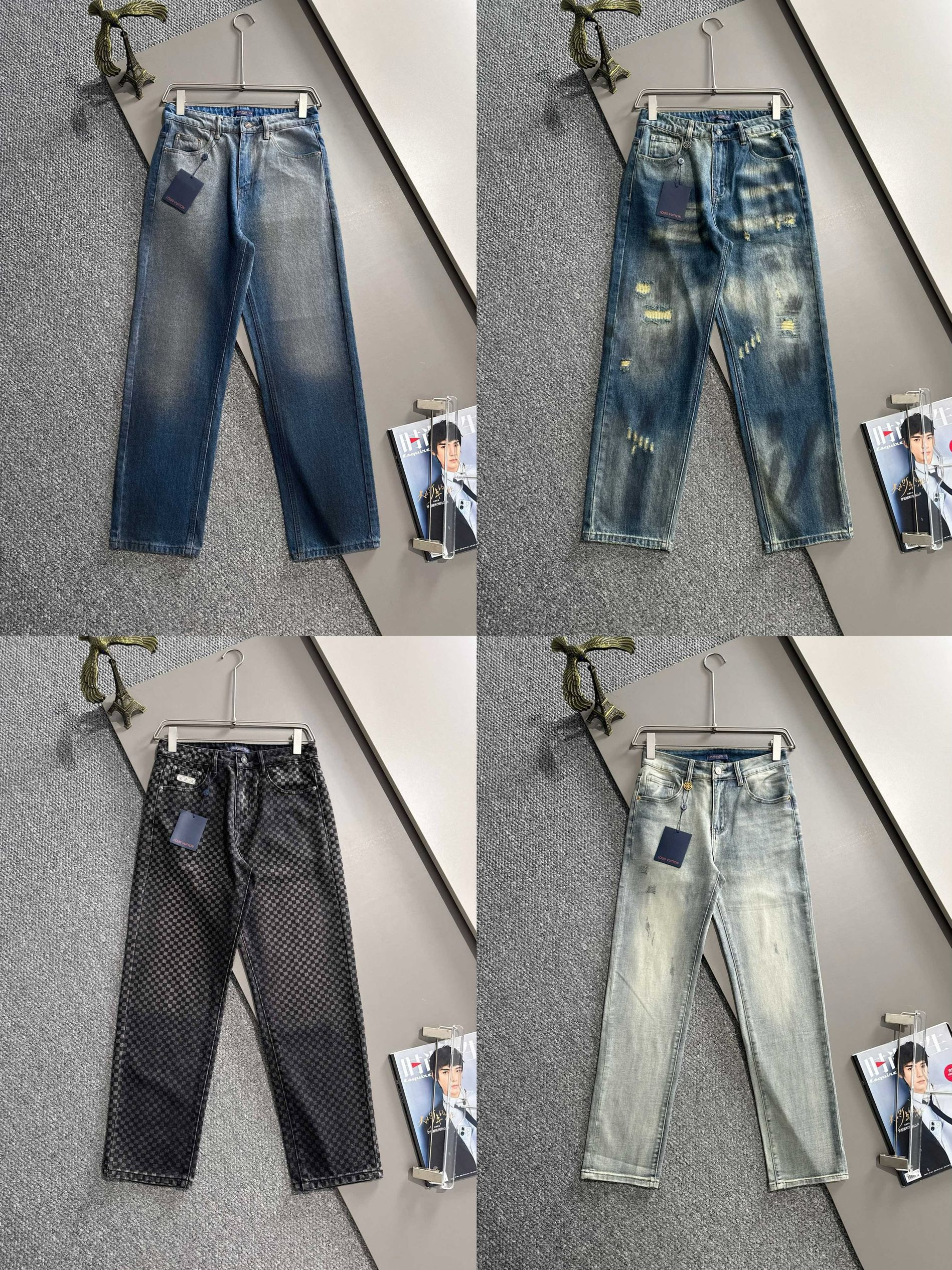 1:1 2024 Fall classic straight leg pants jeans