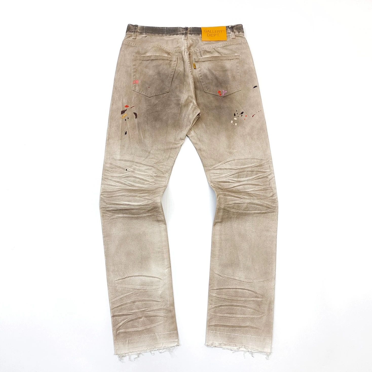 1:1 Top Splash ink graffiti overalls wash vintage jeans