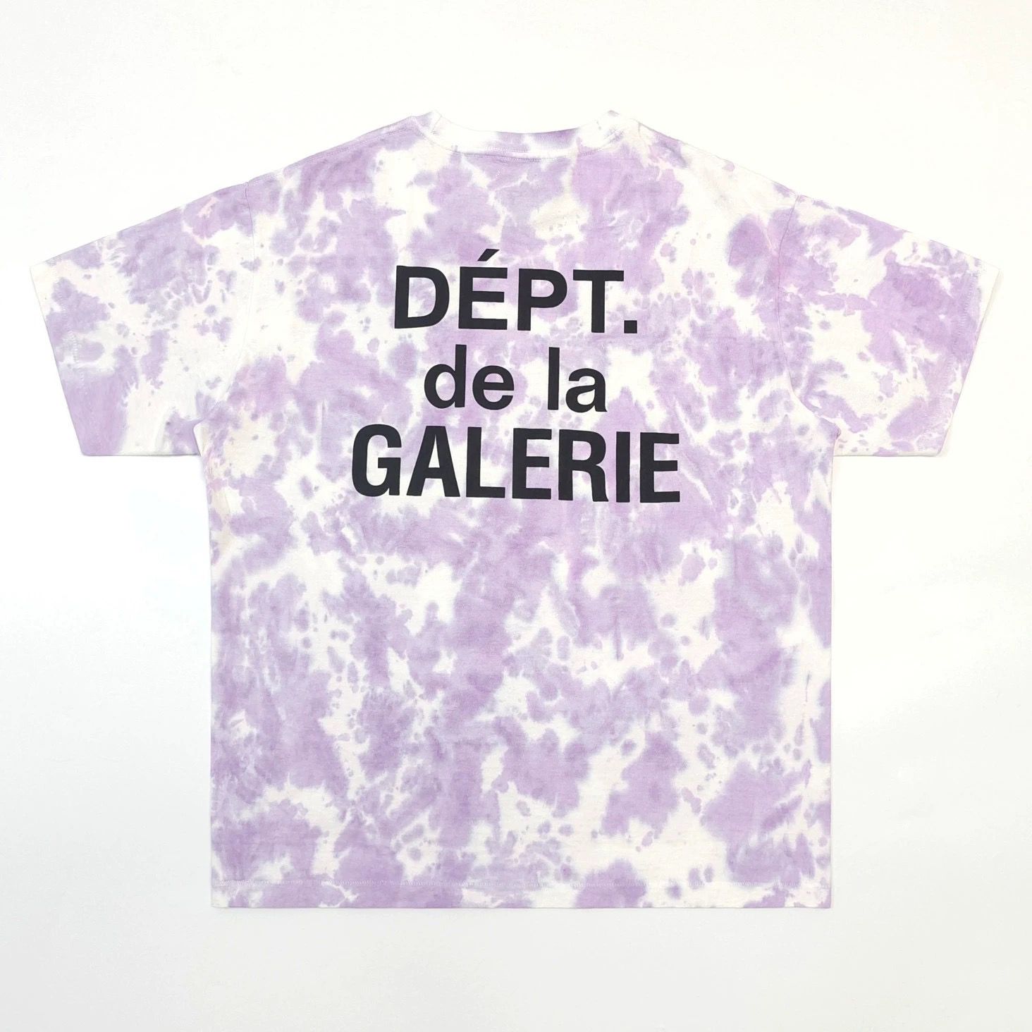 1:1 Top French tie-dye High Street wash vintage purple T-shirts