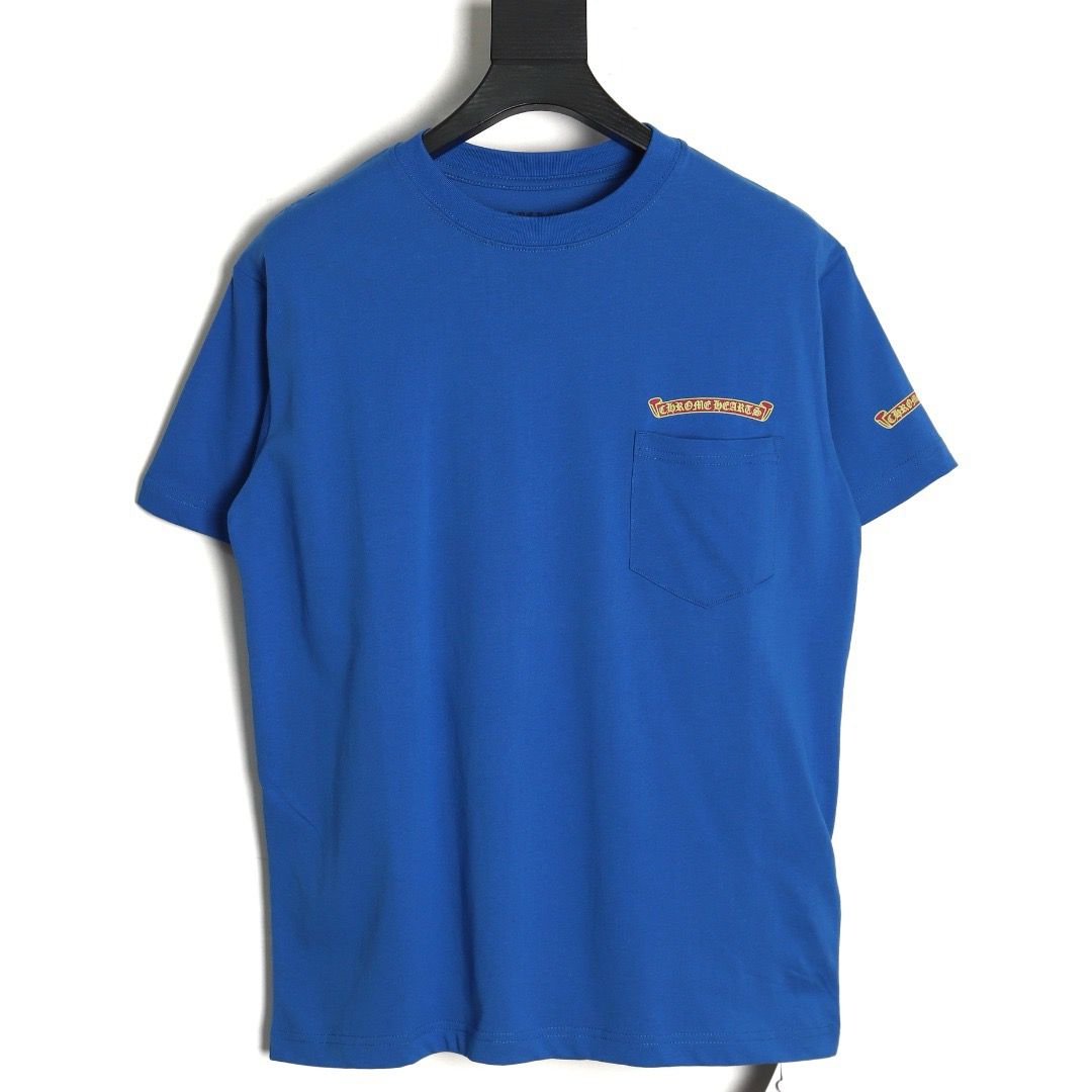 1:1 New blue matching pocket T-shirt