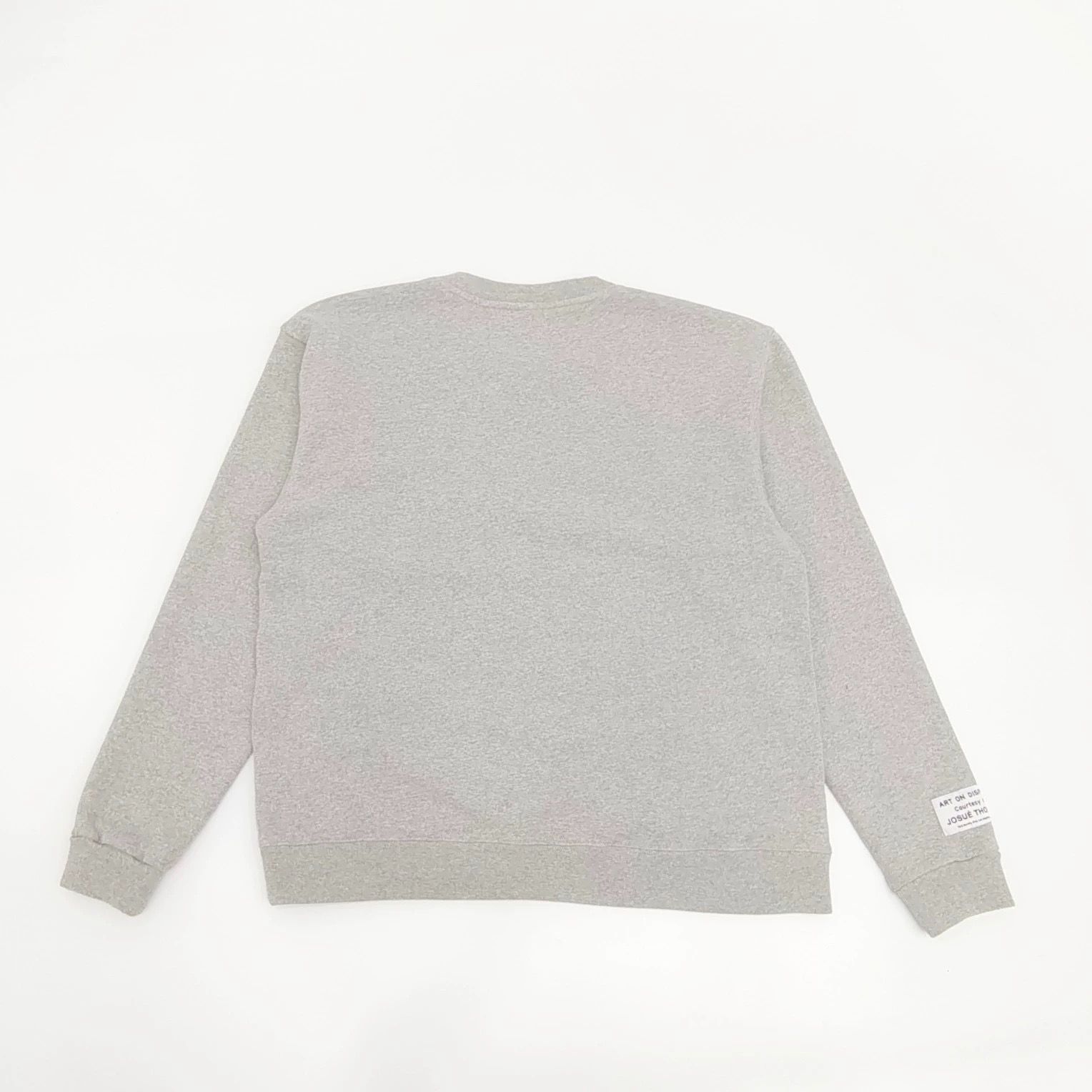 1:1 new washing grey with blue logo print crewneck