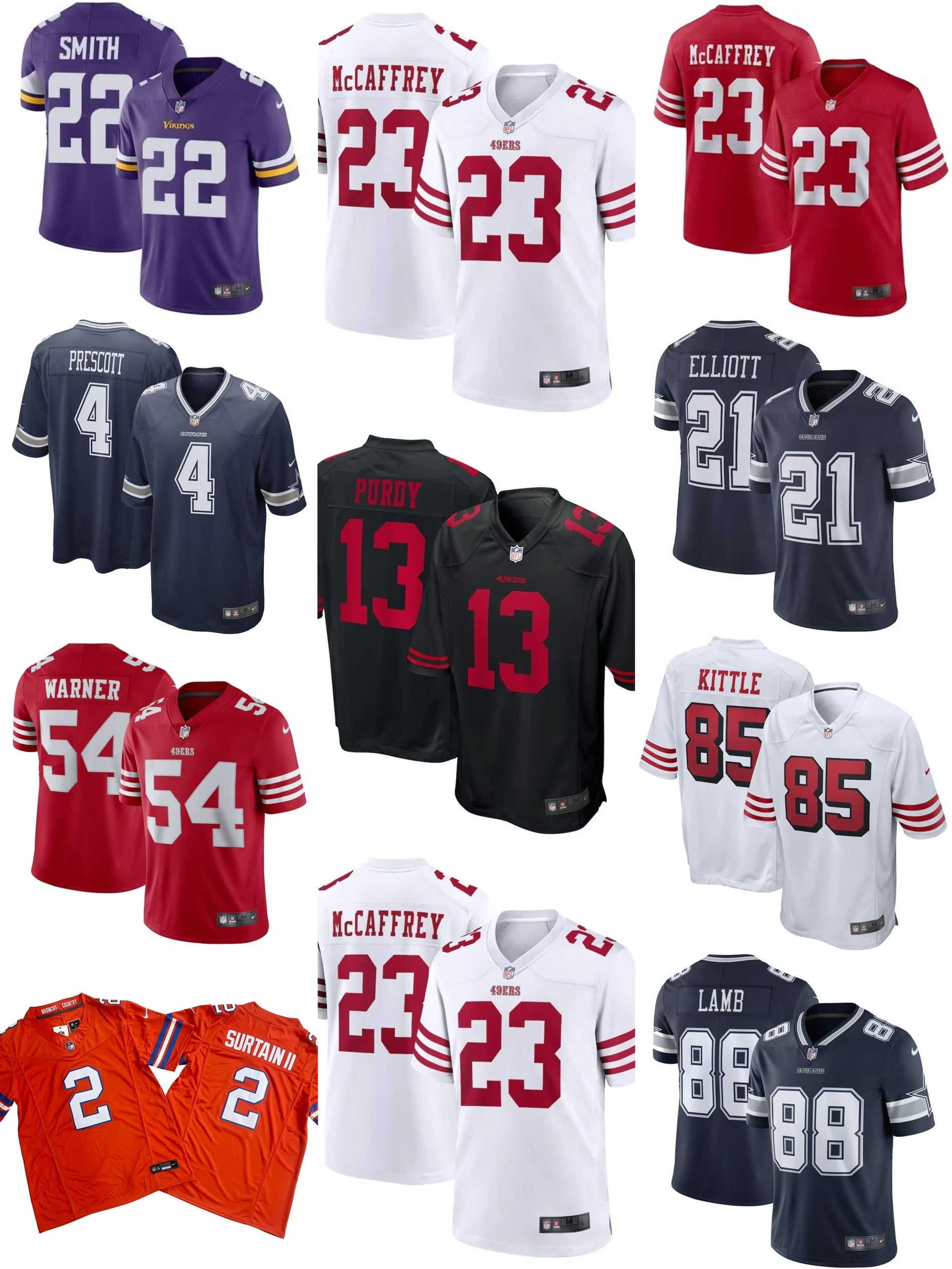 Multi choosing numbers jersey