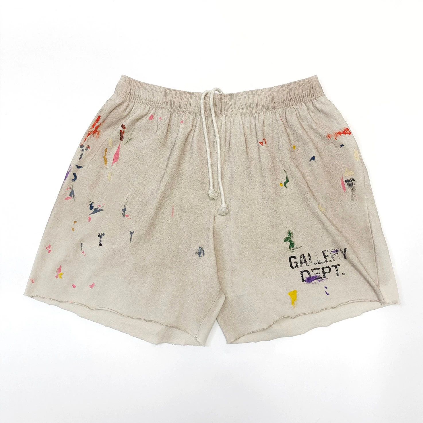 1:1 Top quality washing dirty design graffic short