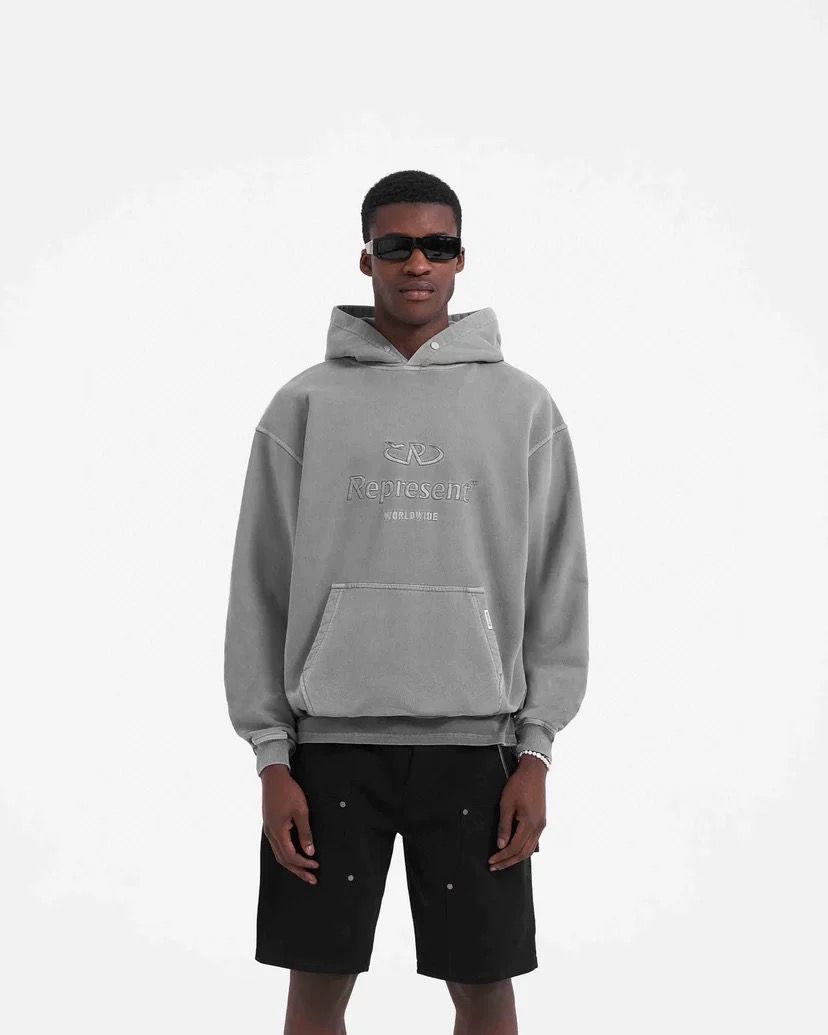 1:1 New washing grey vintage hoodie
