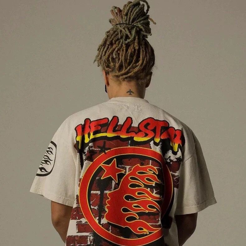 1:1 New washing car graffic printing tshirt