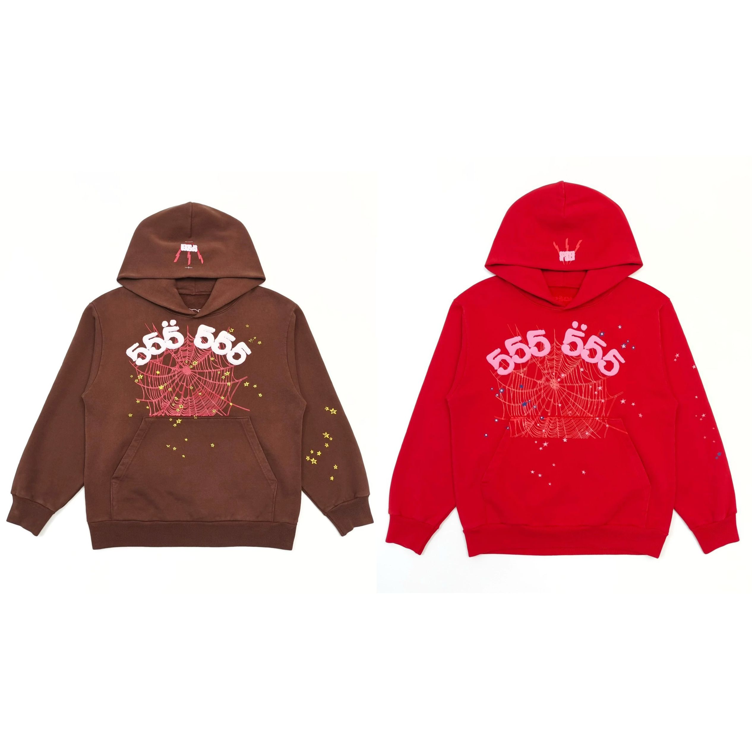 1:1 Top quality washing brown and red color hoodie
