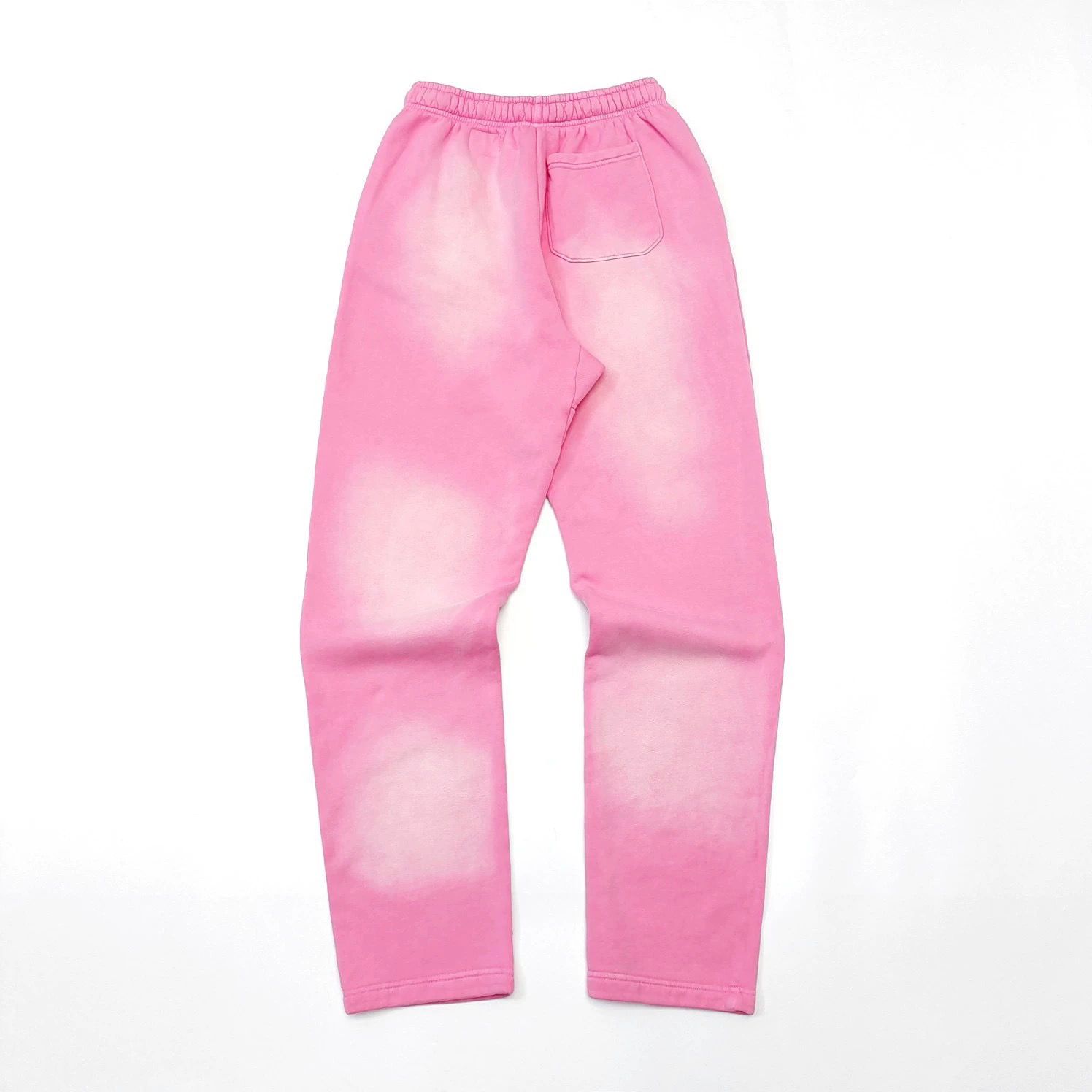 1:1 Top quality washing pink with balck silver logo print pant