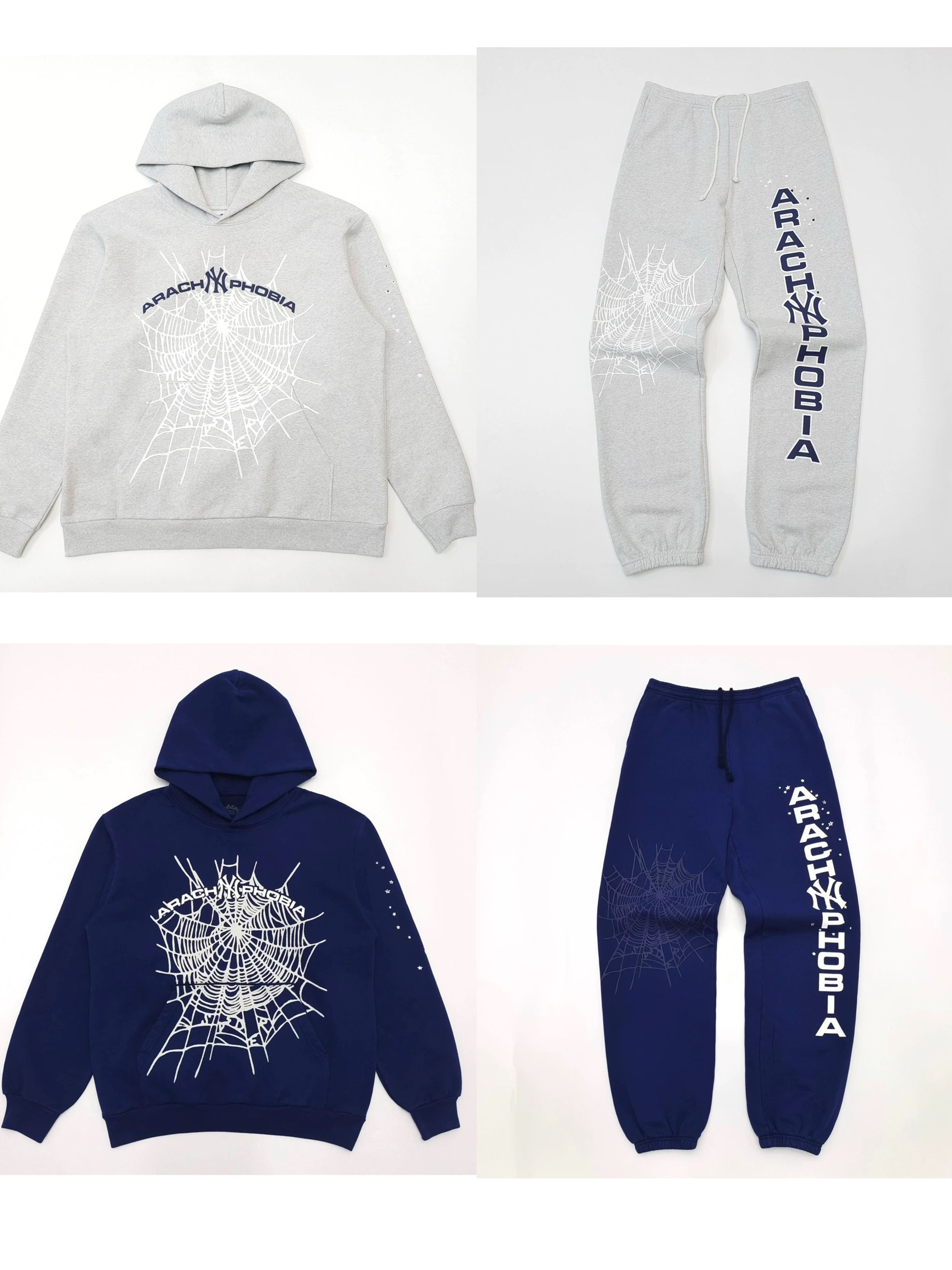 1:1 Top quality basic grey and blue tracksuit