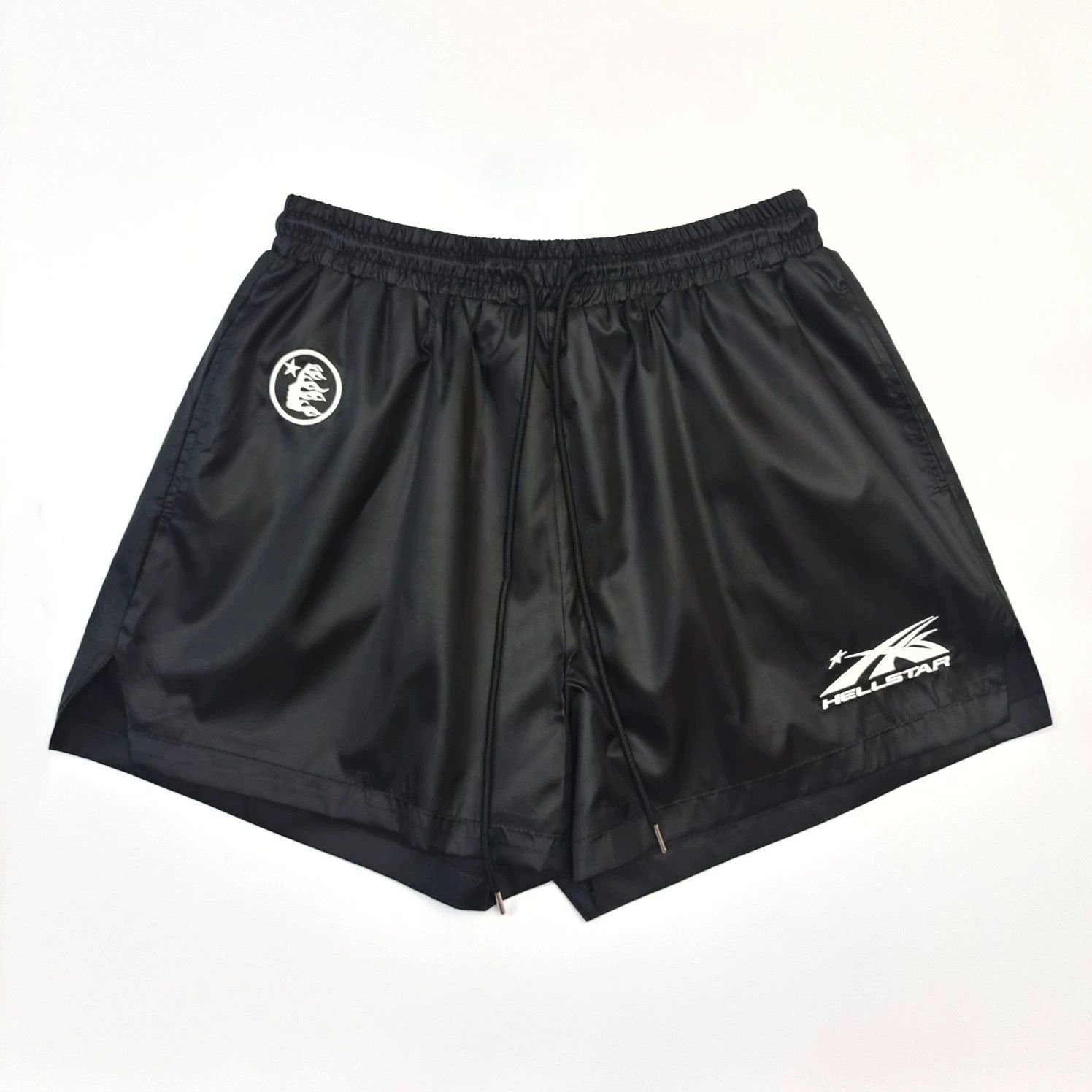 1:1 top quality embroidery logo nylon black short