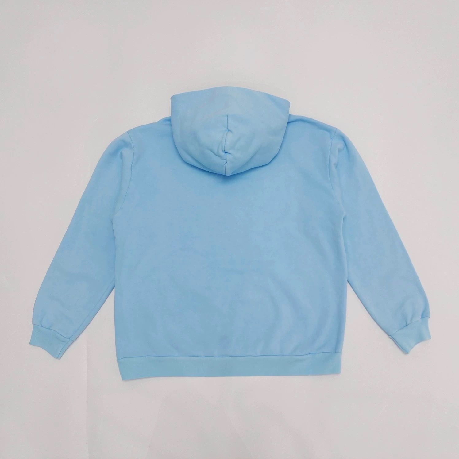 1:1 Top quality hot washing baby blue with rhinestone hoodie