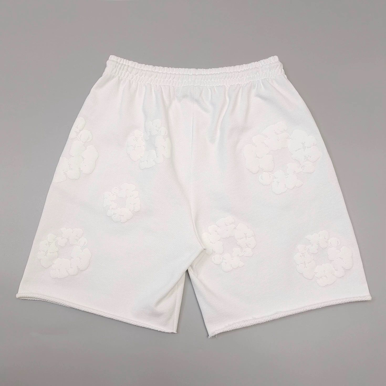 1:1 Top quality washing white with puff printing logo short