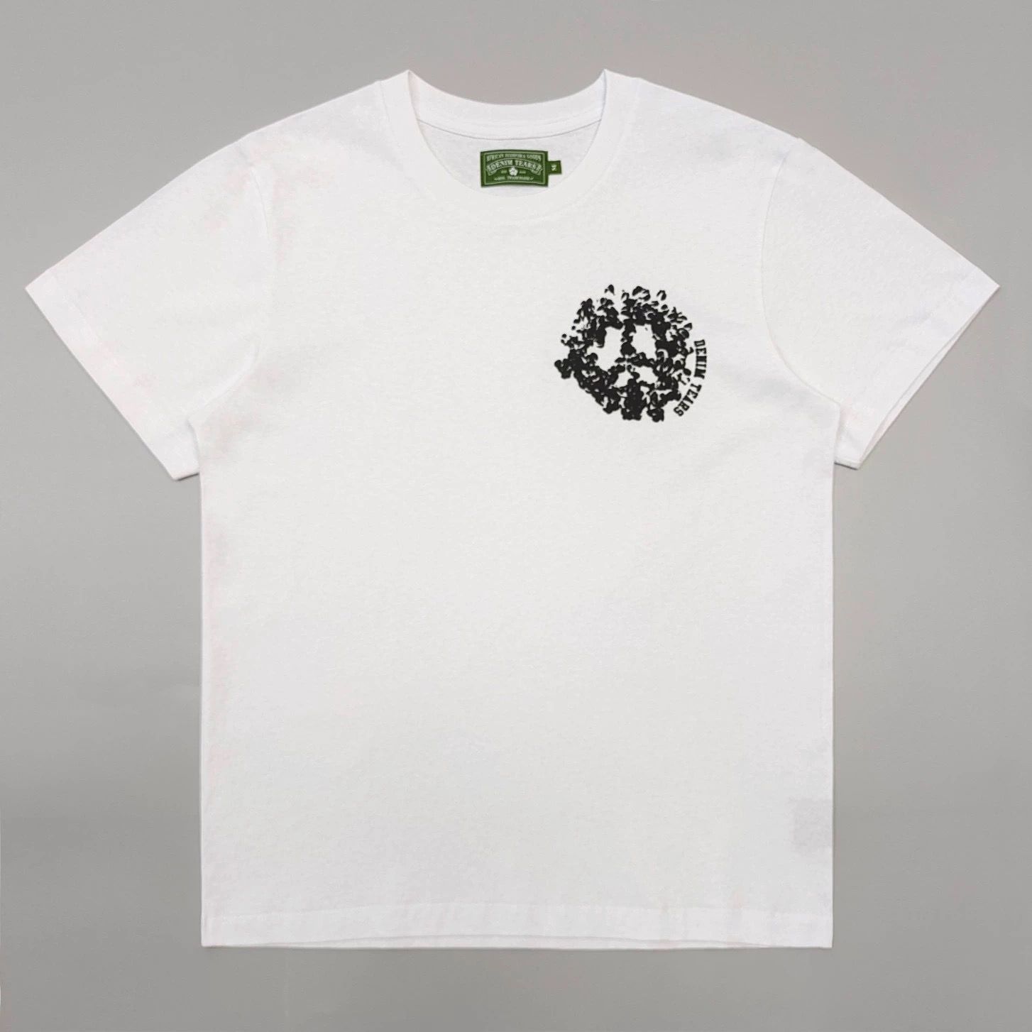 1:1 top quality basic color with thick puff print logo tshirt