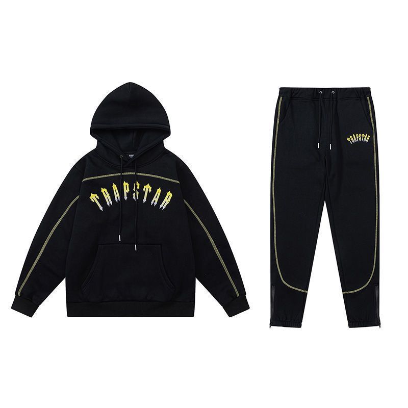 Black hoodie with pant tracksuit