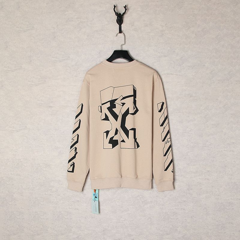 New 3D arrow logo printing crewneck