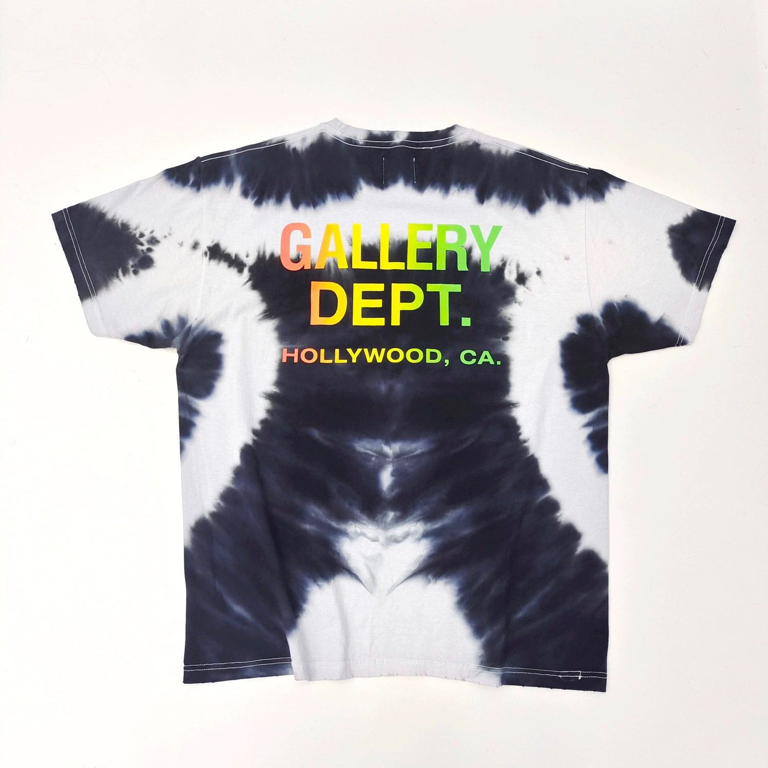 1:1 Top quality Aurora tie-dye anti-war peace T-shirt