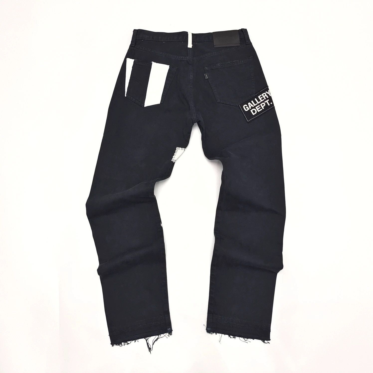 1:1 Top quality washing black flared jeans