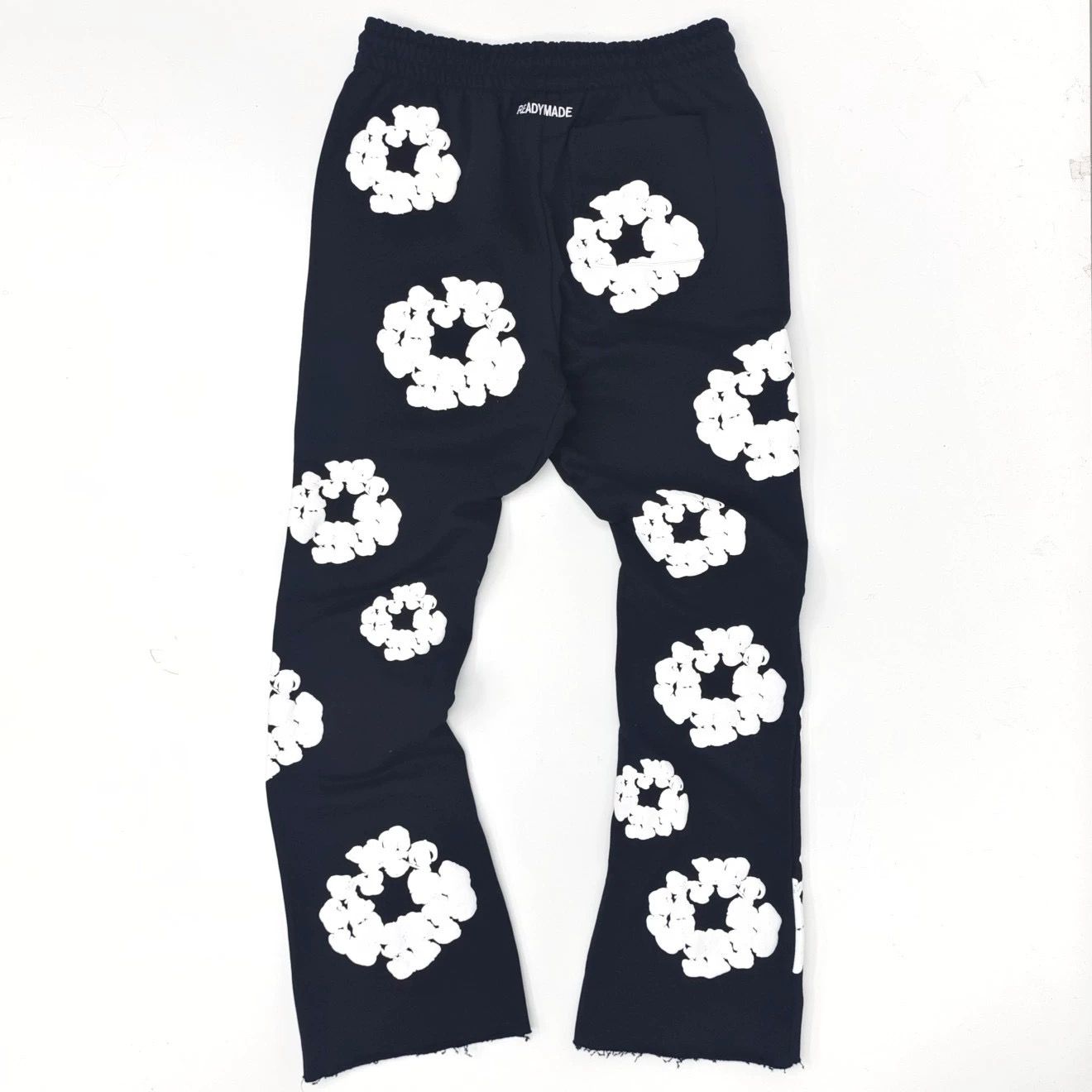 1:1 top quality thick puff printing flared pant