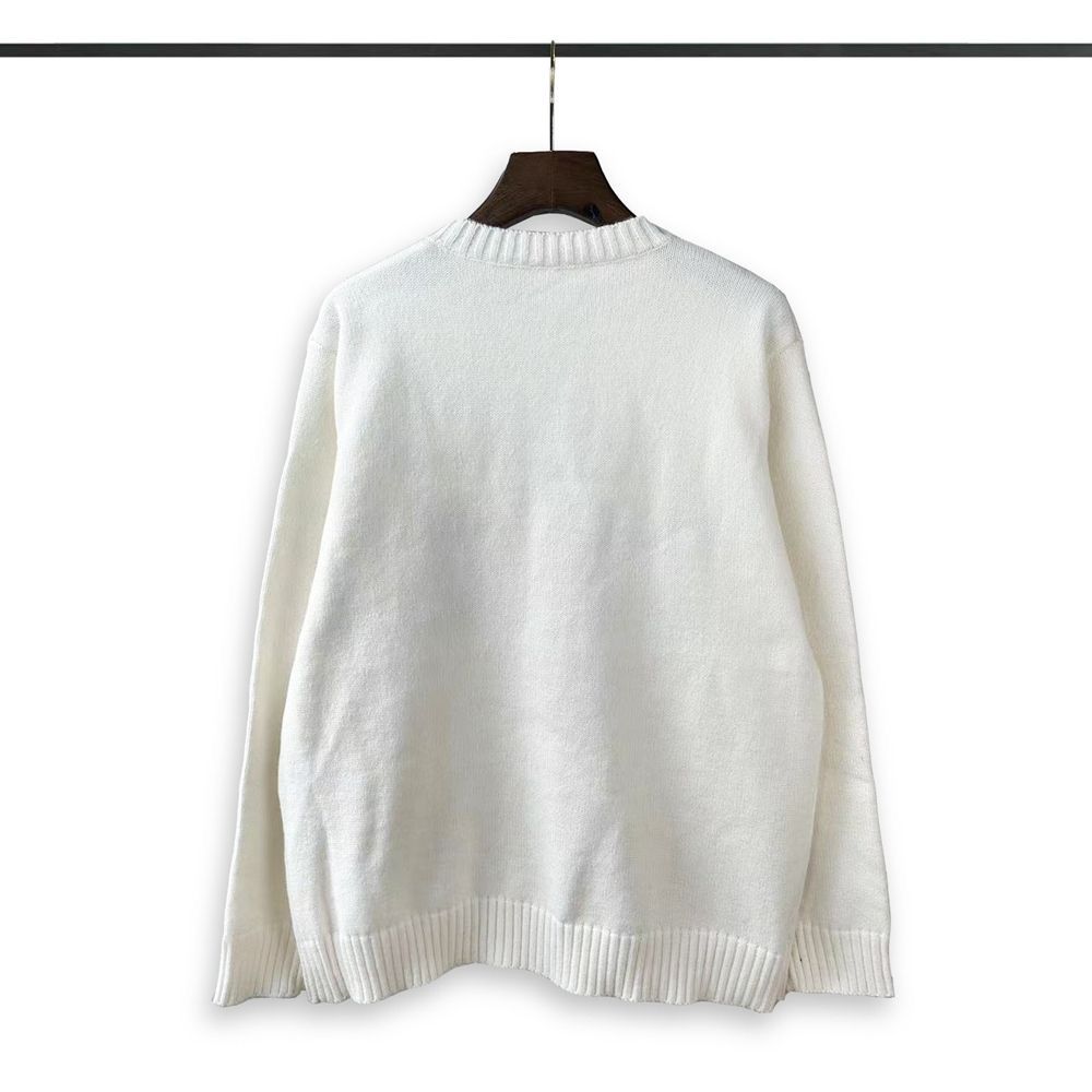 1:1 Cardigan embroidery crewneck sweater