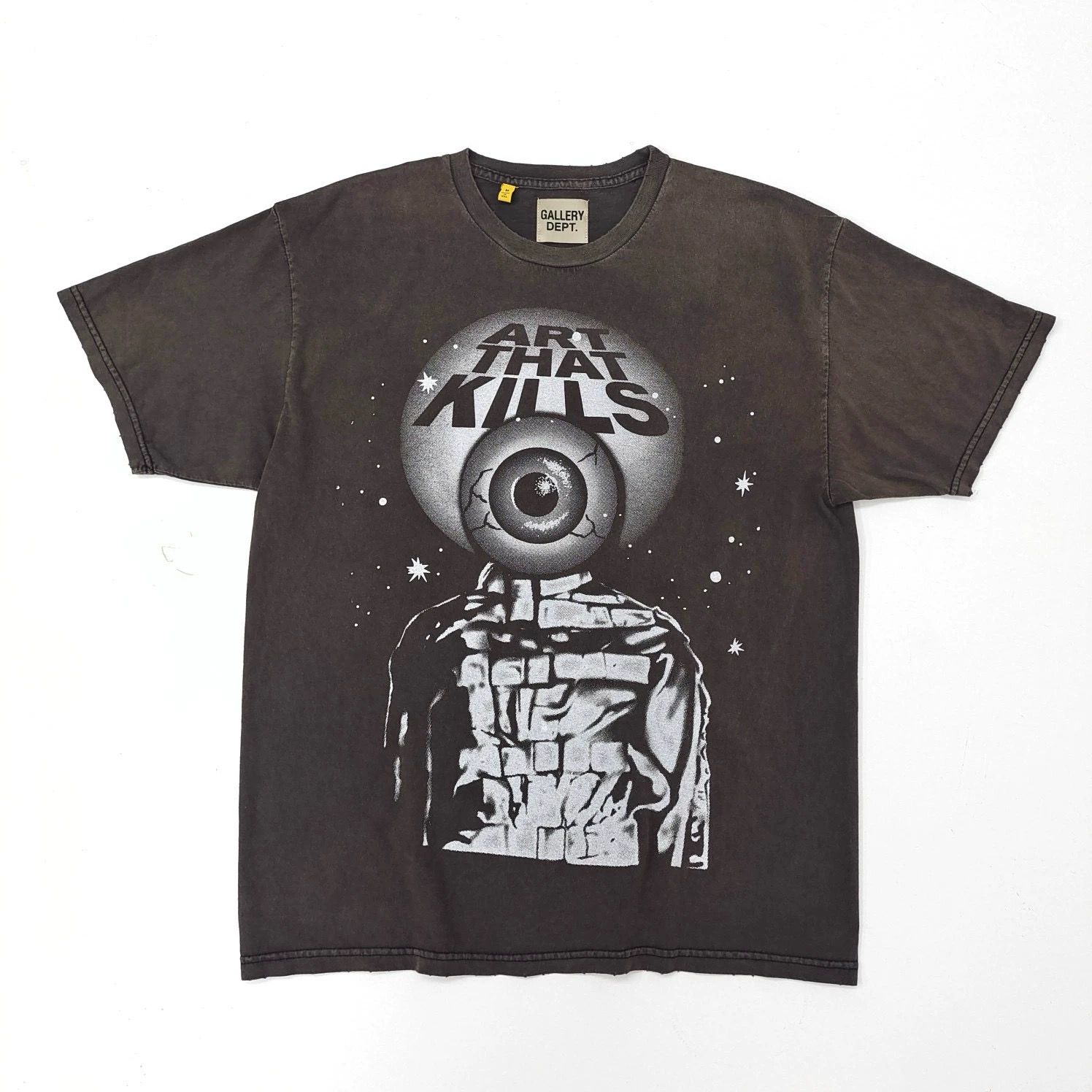 1:1 top quality wash color eye of prophecy tshirt