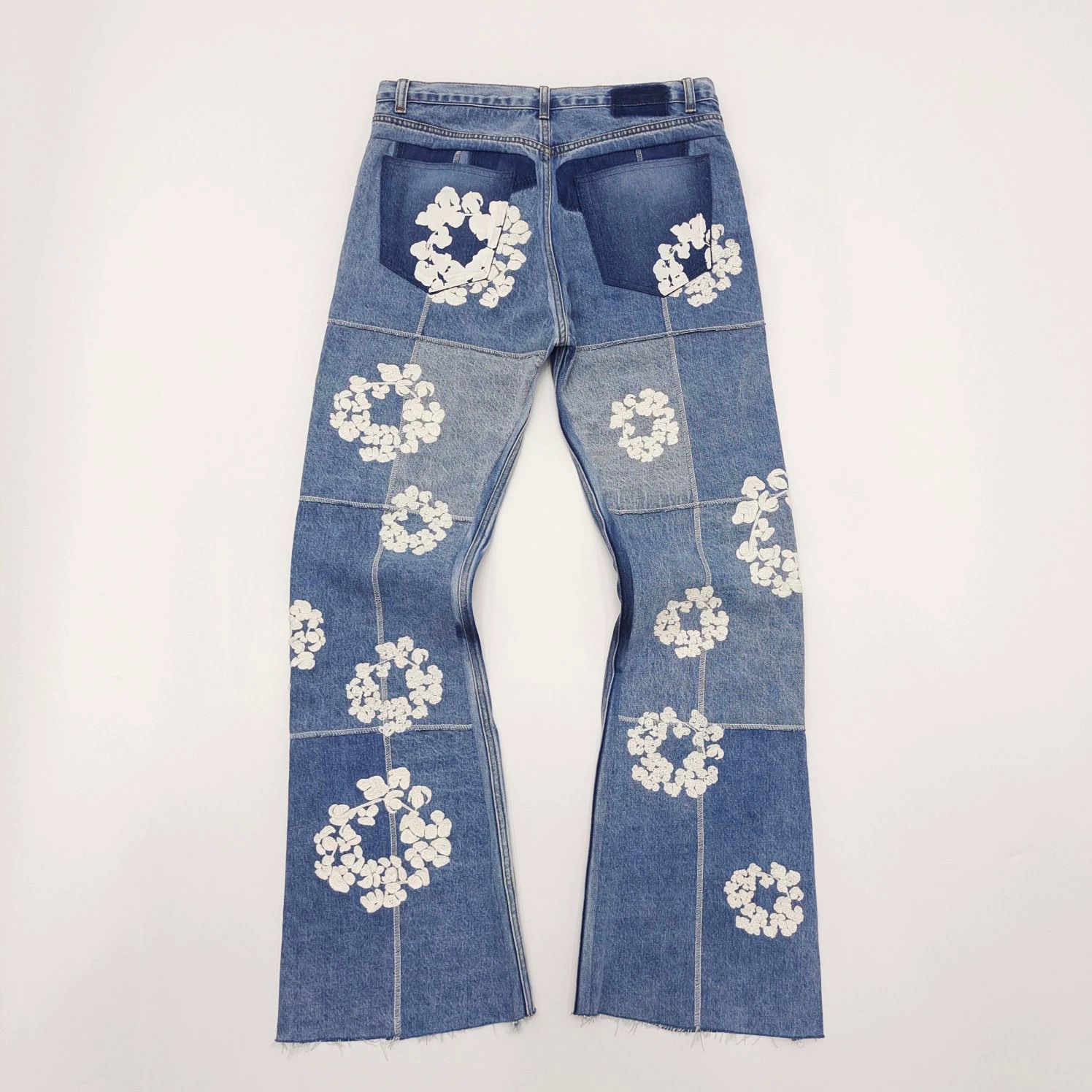 1:1 Top version new splicing with embroidery logo jeans