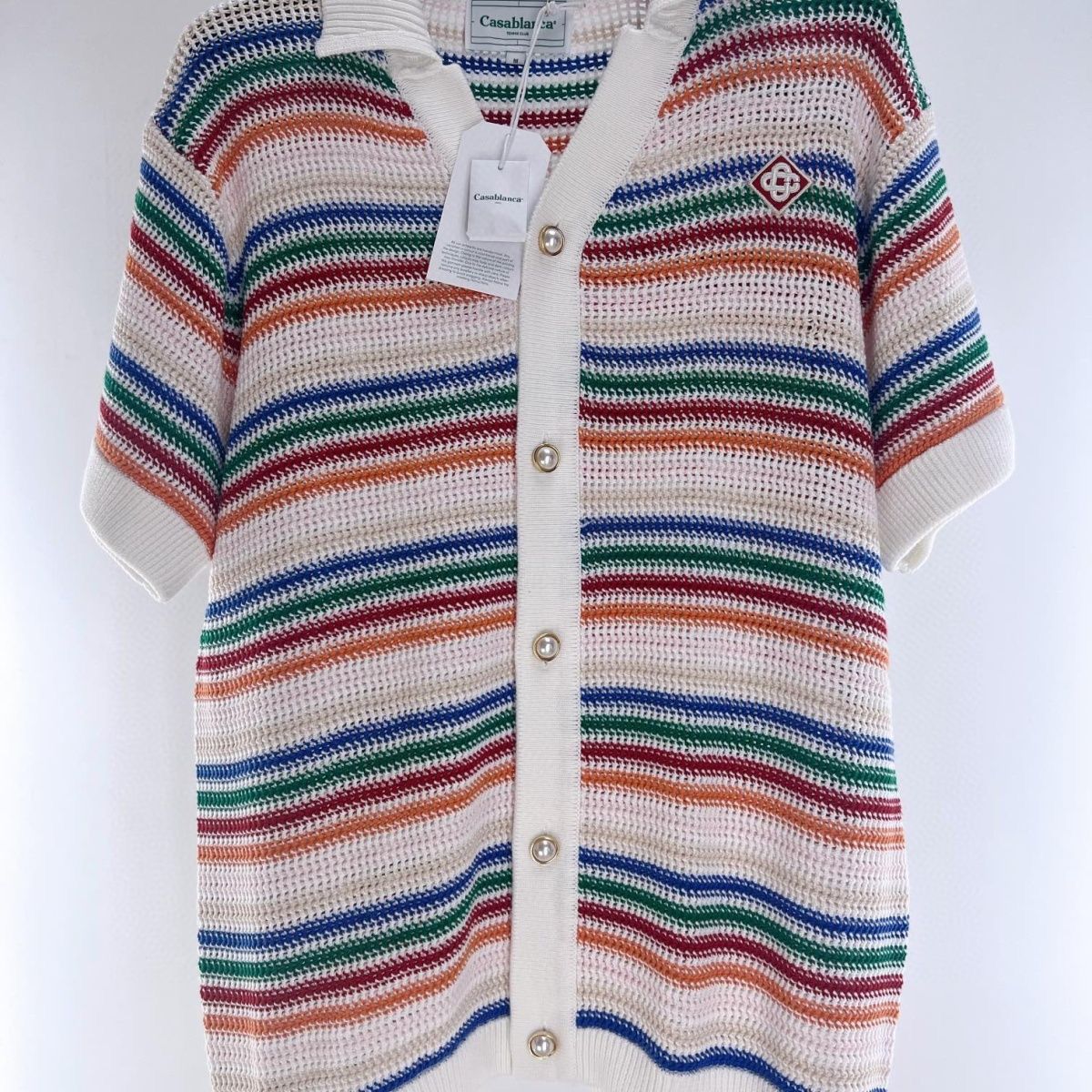 1:1 Top quality rainbow stripes shirt