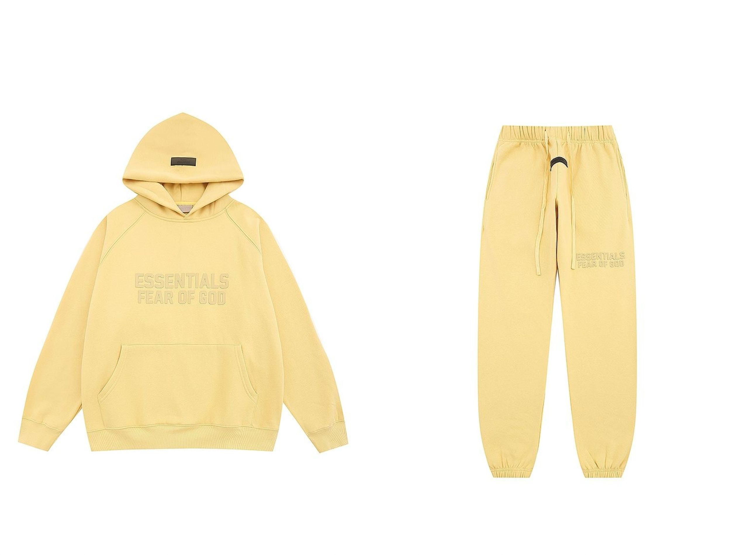 1:1 Classic creaming colors simple hoodie with pant tracksuit