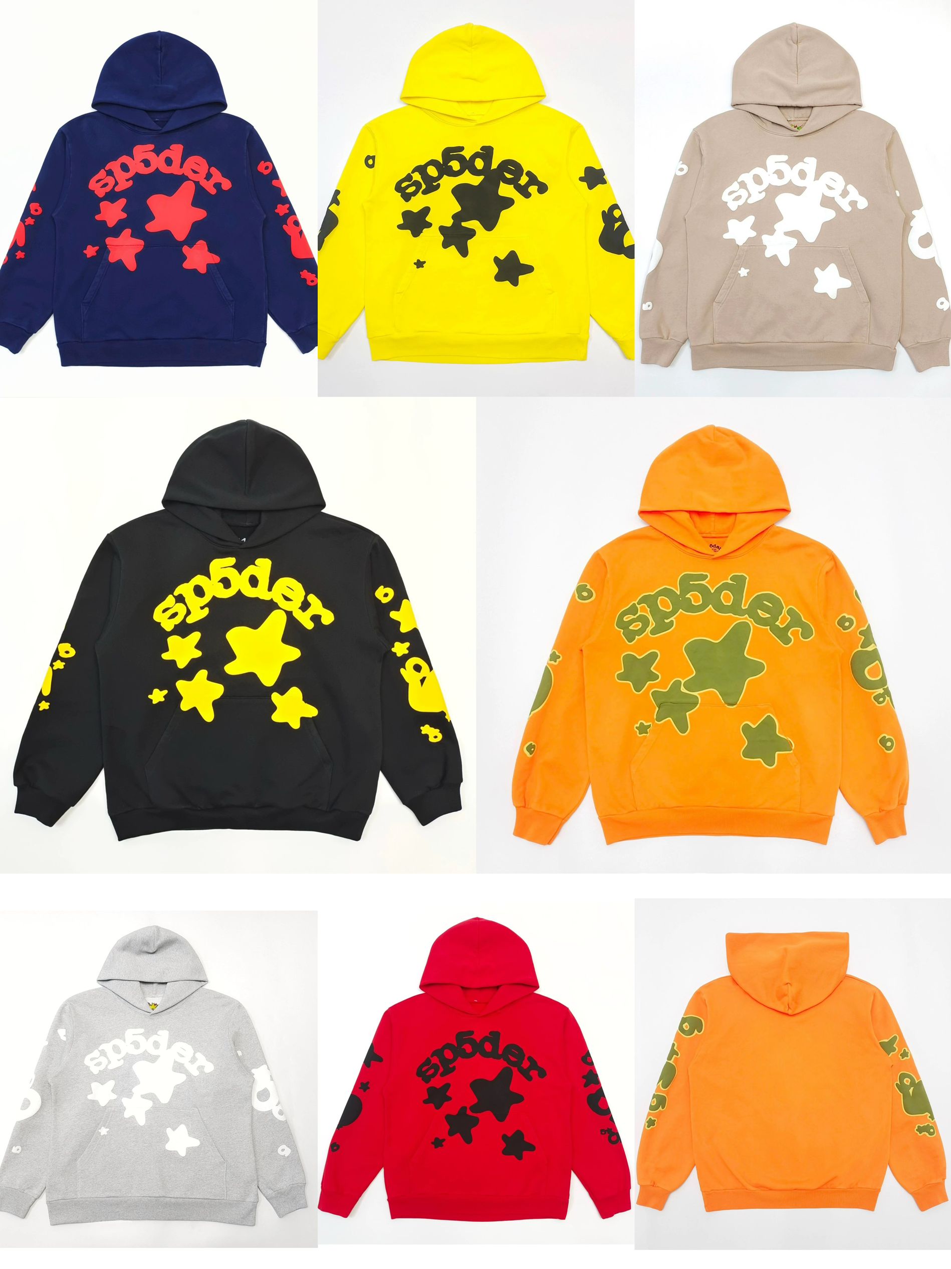 1:1 top quality colorful with puff print logo hoodie