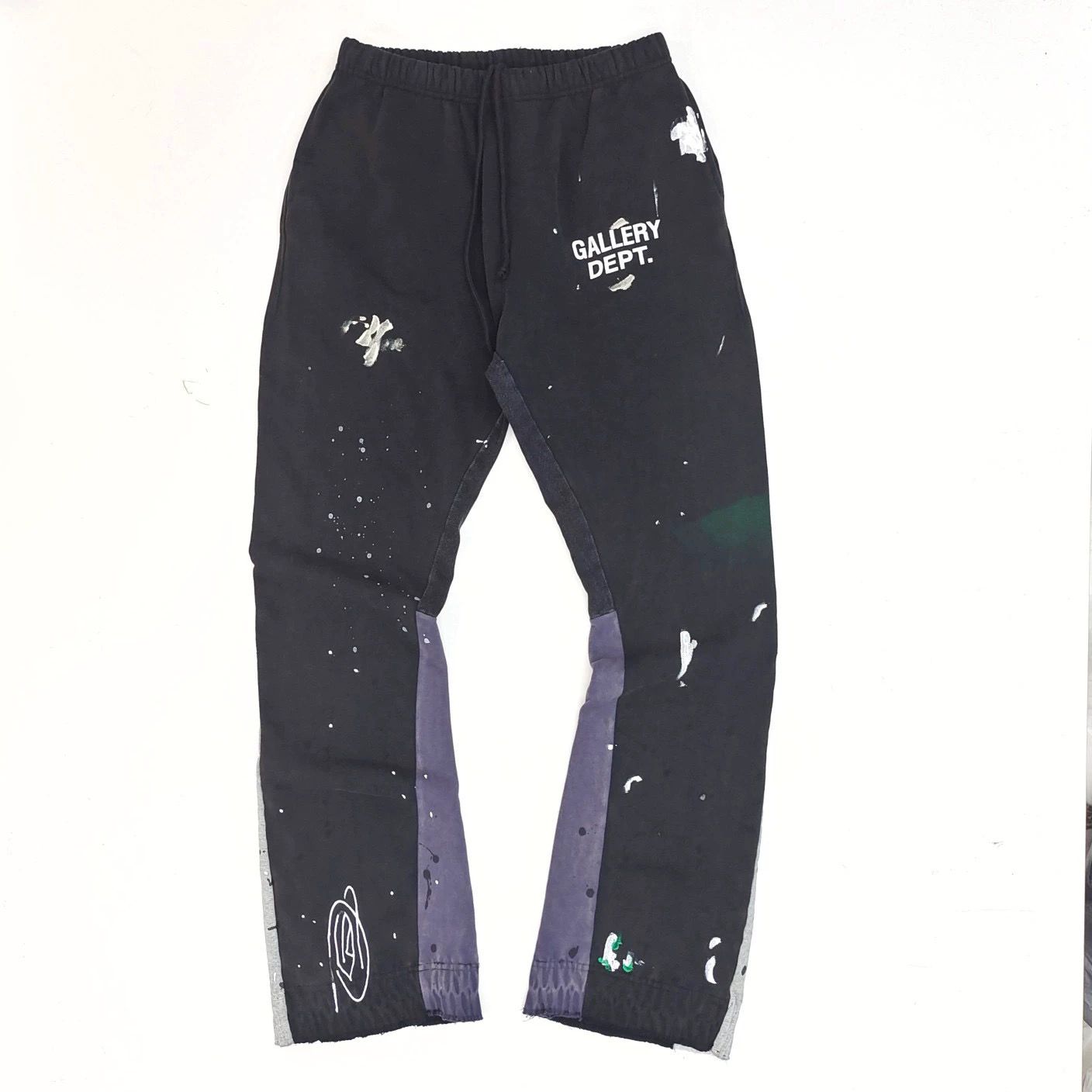 1:1 Top quality splicing painting flared pant