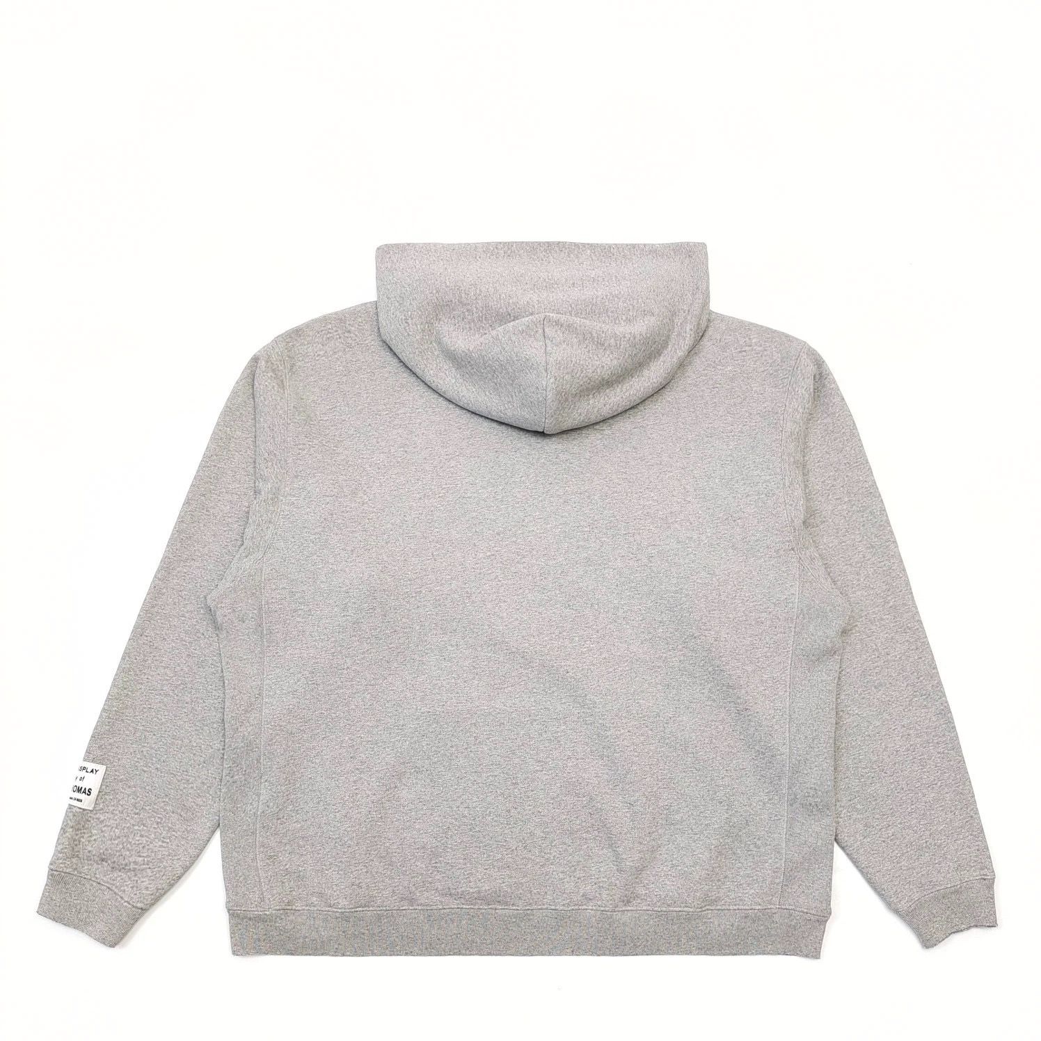 1:1 Top quality washing grey with blue letter print hoodie