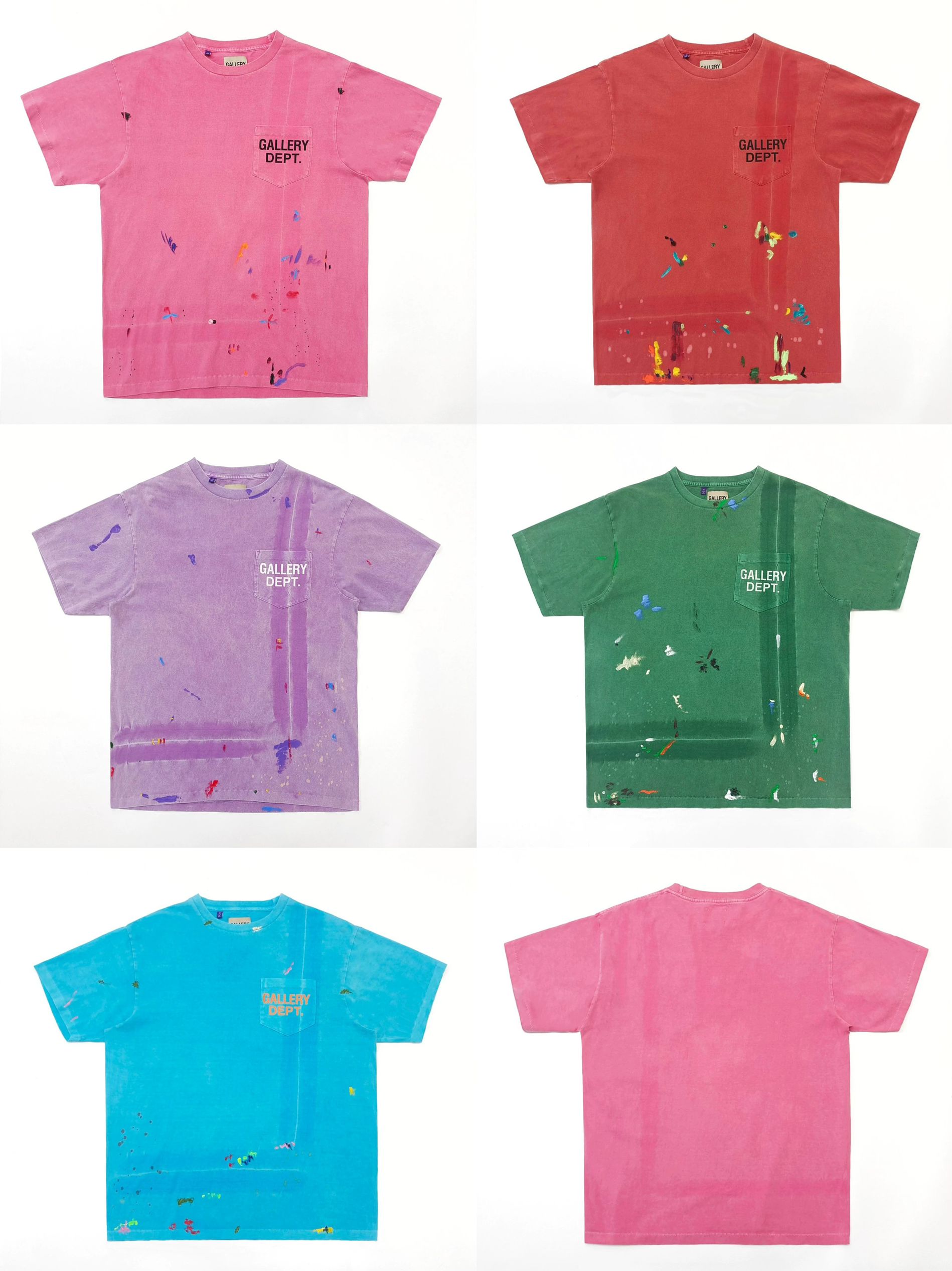 1:1 Top quality colorful washing tshirt