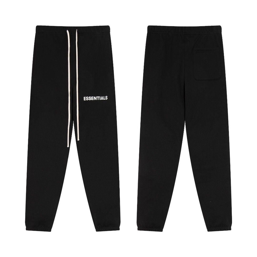 1:1 Top version logo fleece string pant