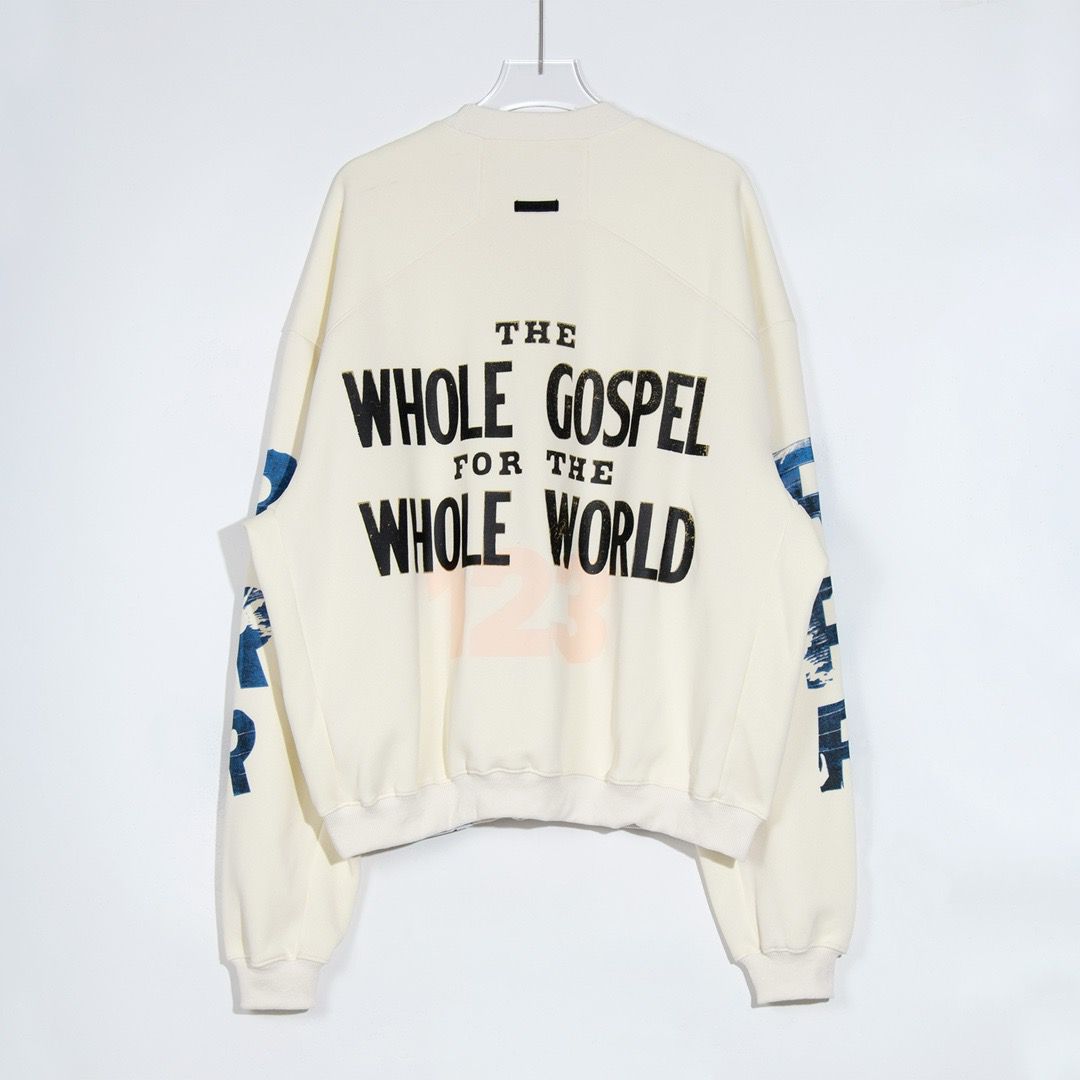 1:1 Top version cross print jerry crewneck